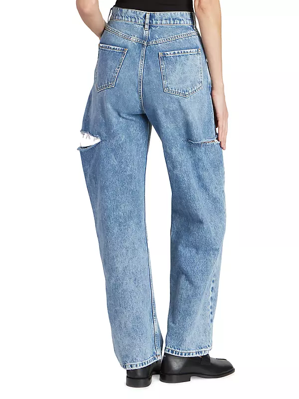 Shop Maison Margiela Wide-Leg Slashed Cut-Out Jeans | Saks Shop Maison Margiela Wide-Leg Slashed Cut-Out Jeans | Saks
