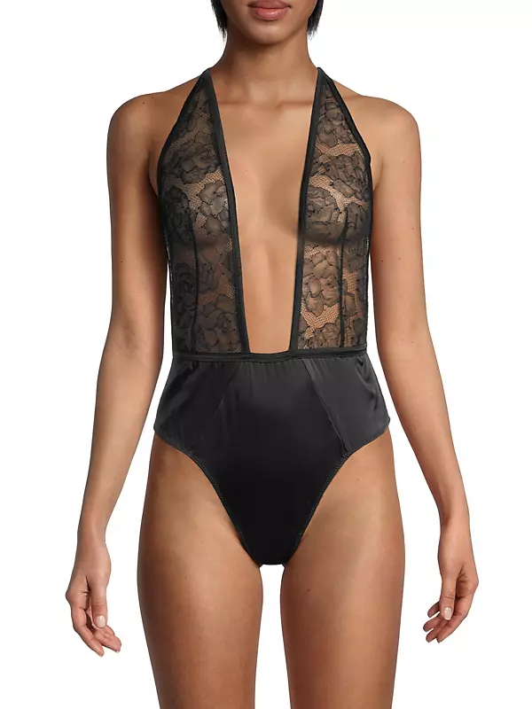 Out From Under Kat Sheer Lace Bodysuit