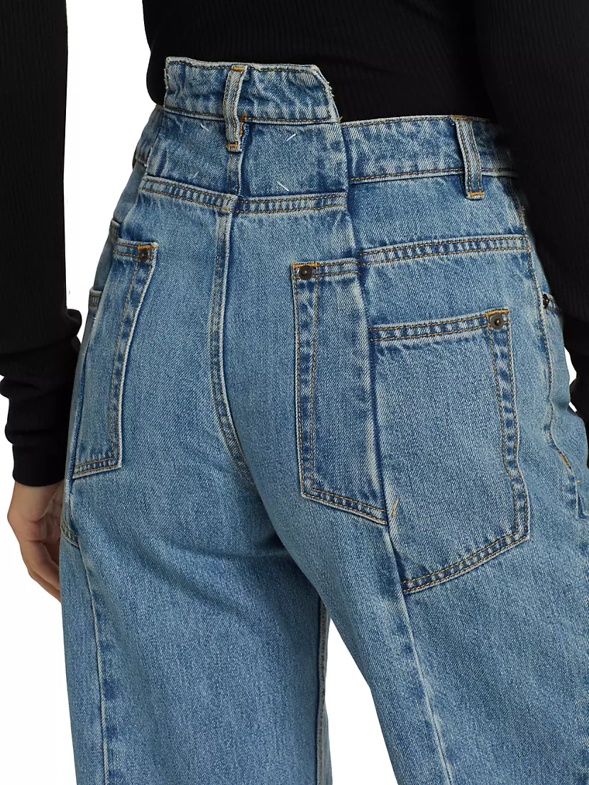 Five-Pocket Wide-Leg Jeans