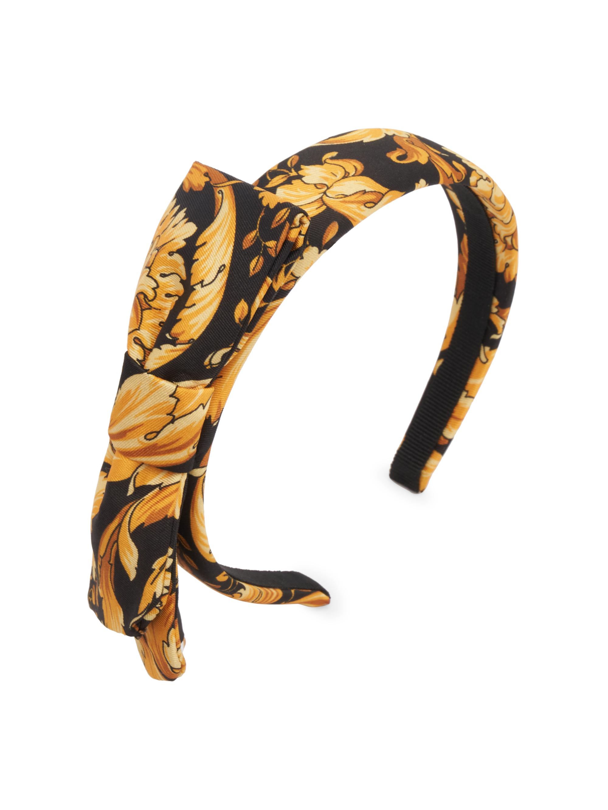 Versace Cerchietto Art. Soldato Poli Reciclato Barocco All Over - Black Gold