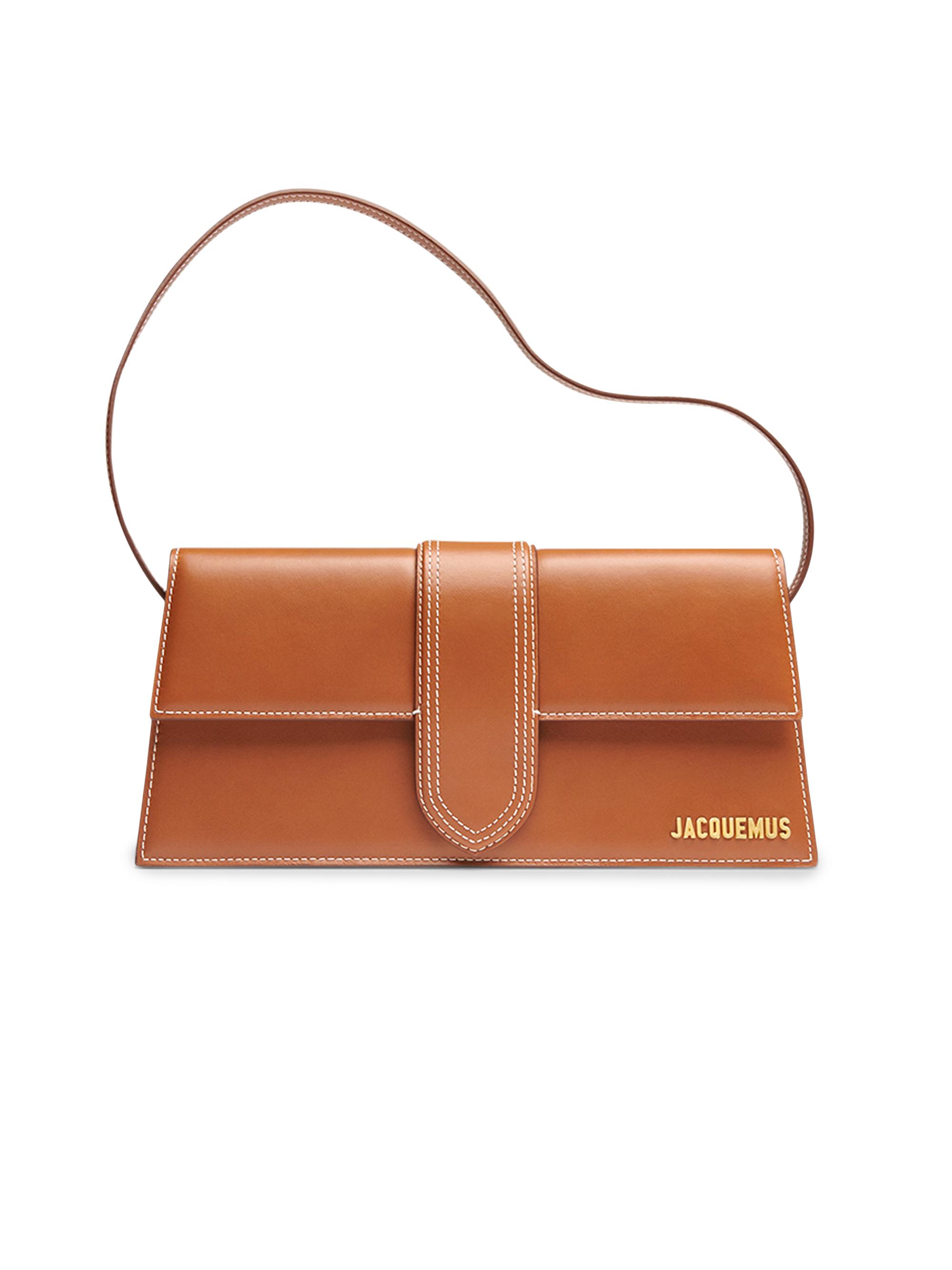 Jacquemus Women's Le Bambino Long Leather Top Handle Bag - Light Brown