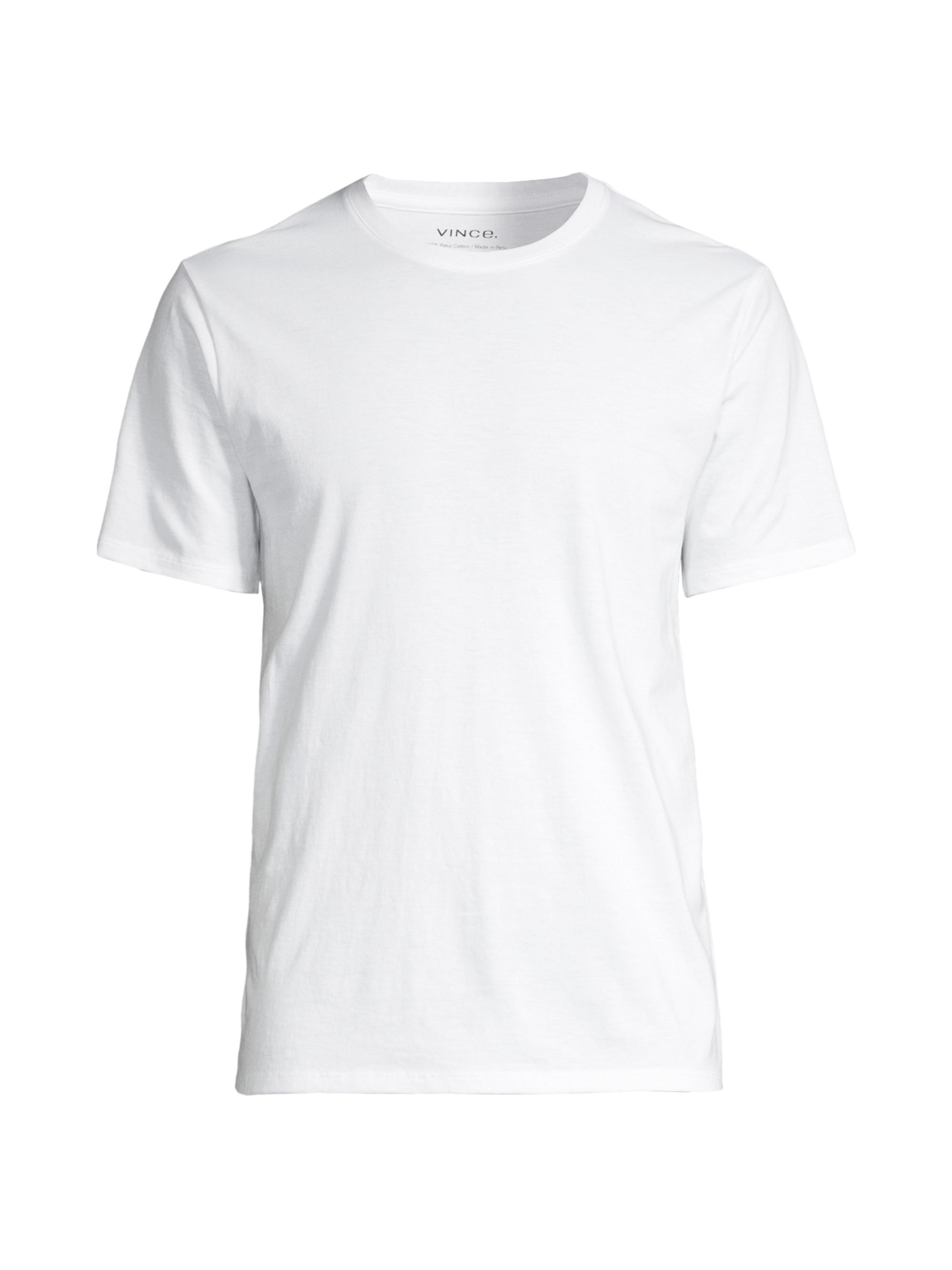 Vince Men's Crewneck Short-Sleeve T-Shirt - Optic White