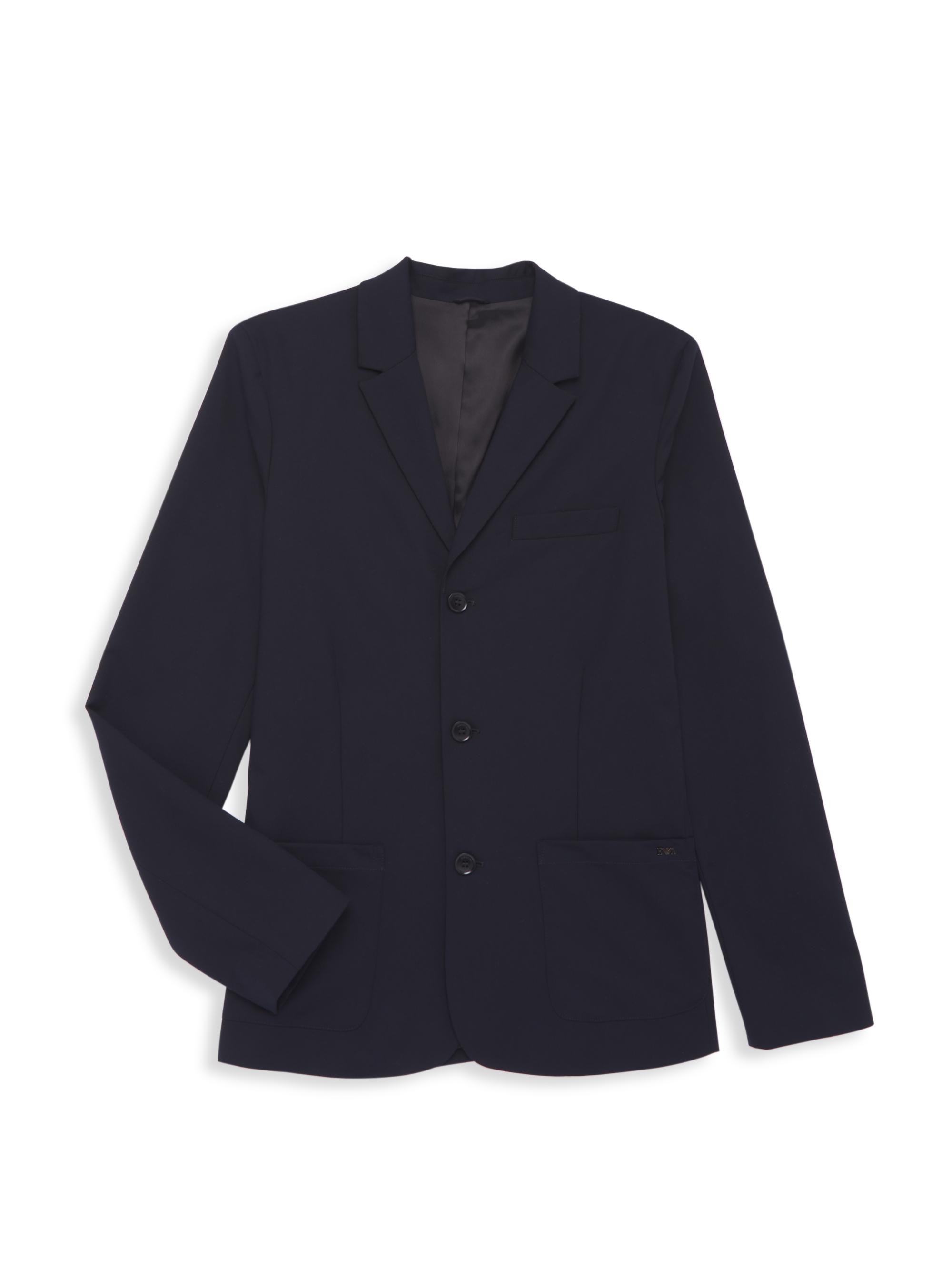 Emporio Armani Little Boy's & Boy's Three-Button Suit Jacket - Blue