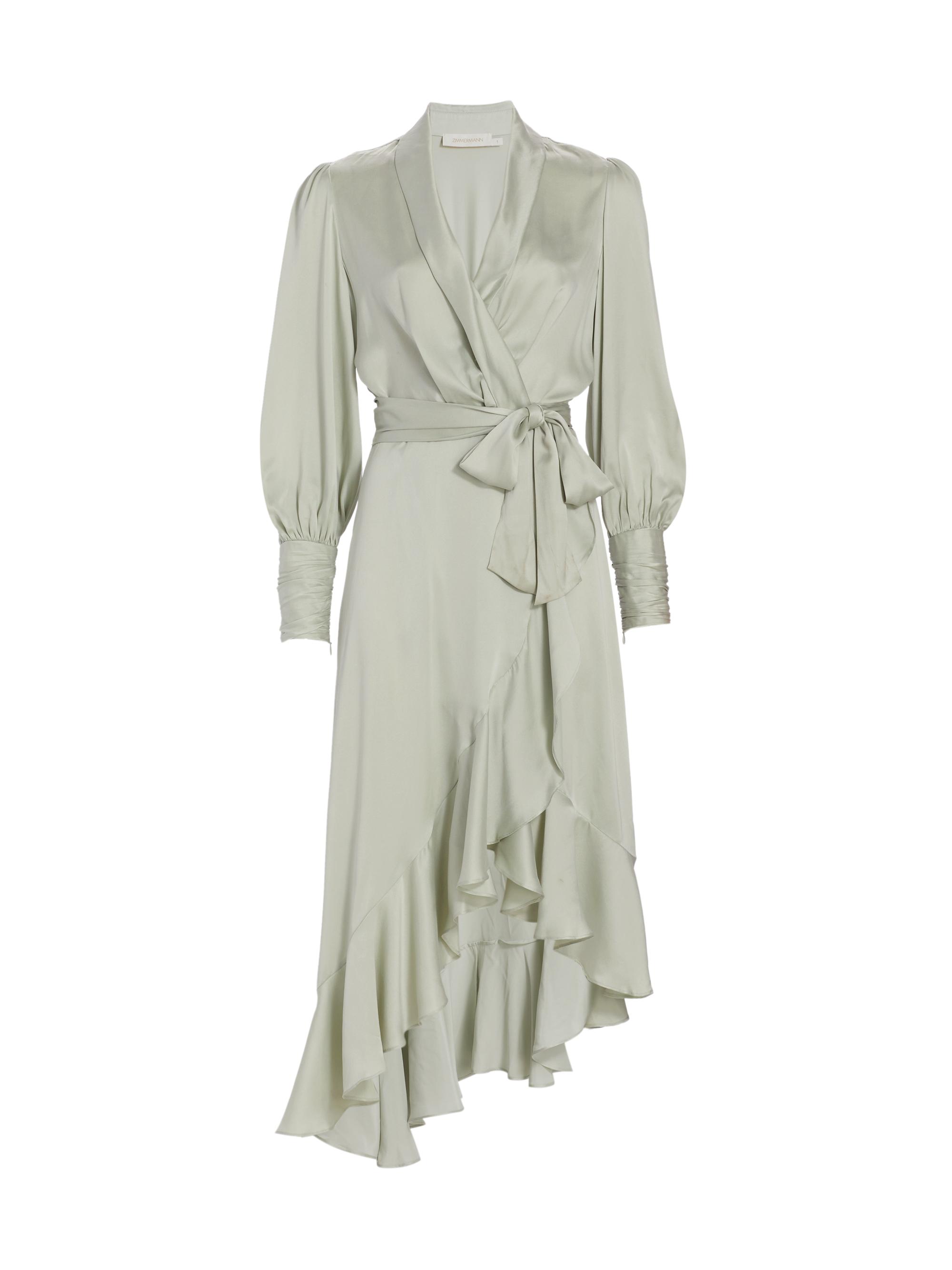 Zimmermann Silk Wrap Midi-Dress | Saks Fifth Avenue