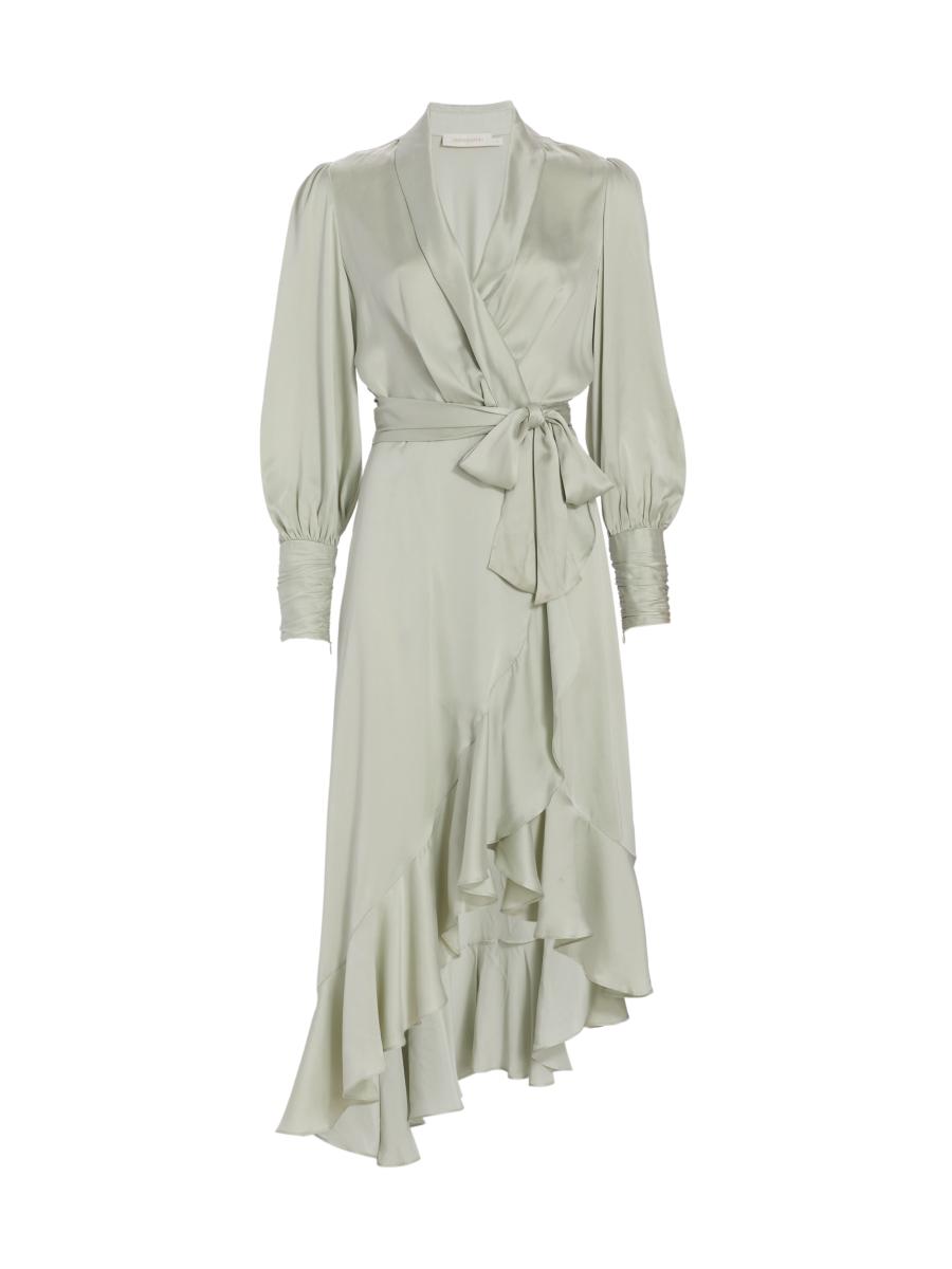 Zimmermann Silk Wrap Midi-Dress | Saks Fifth Avenue