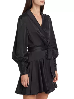 Shop Zimmermann Silk Wrap Minidress | Saks Fifth Avenue