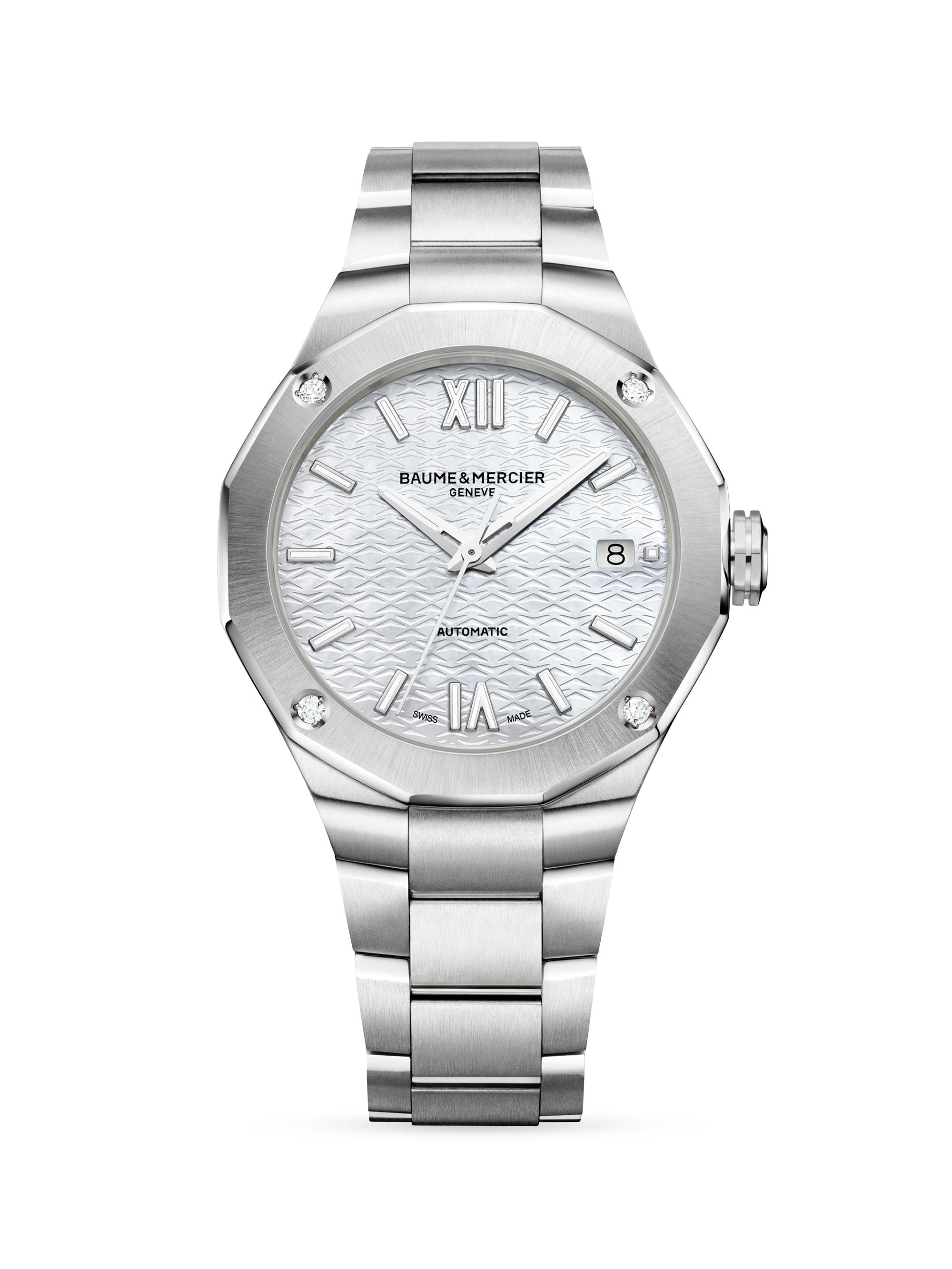 Baume & Mercier Riviera Stainless Steel, Mother-Of-Pearl & 0.05