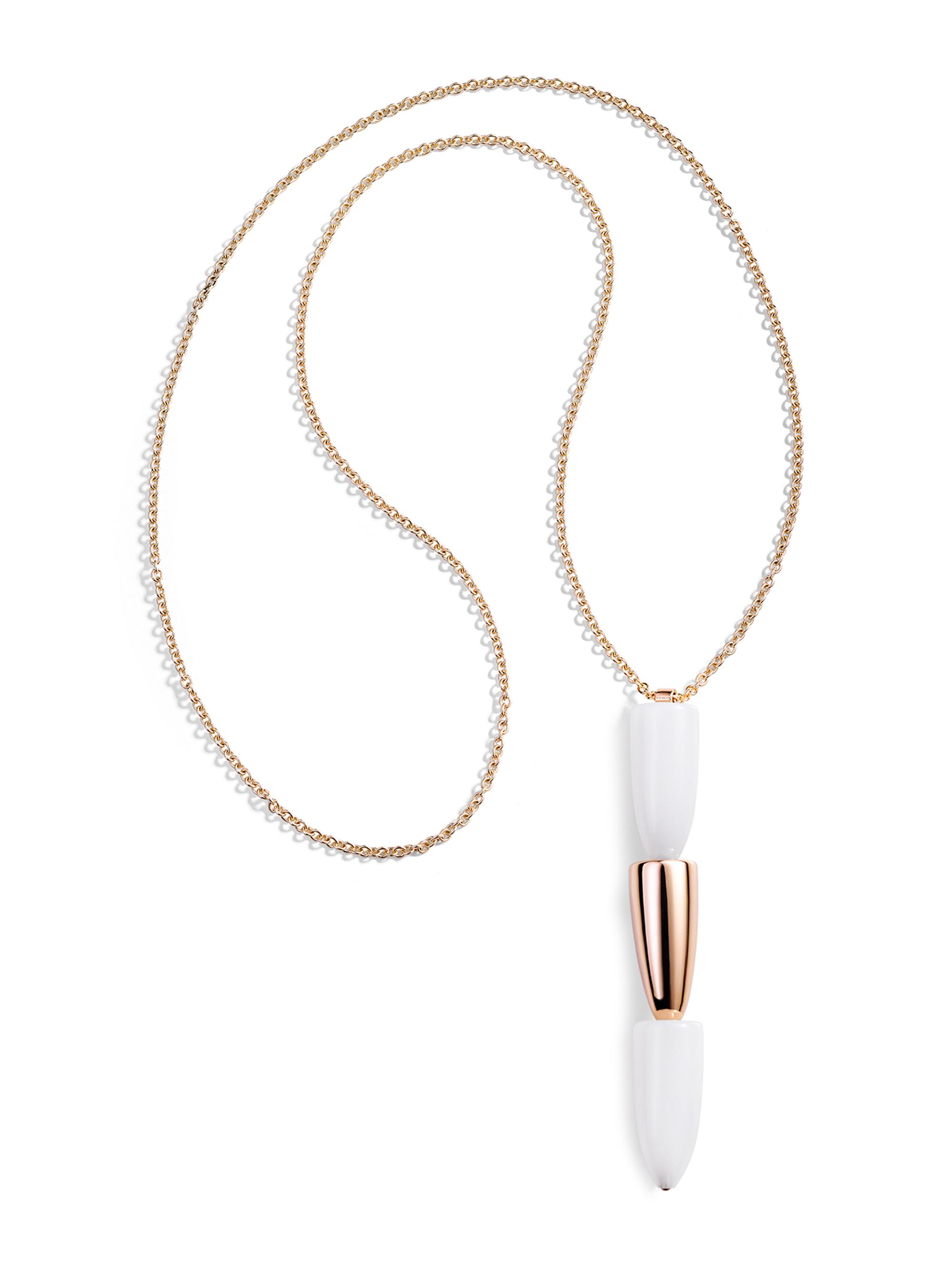 Vhernier Women's Calla 18K Rose Gold & Kogolong Pendant Necklace