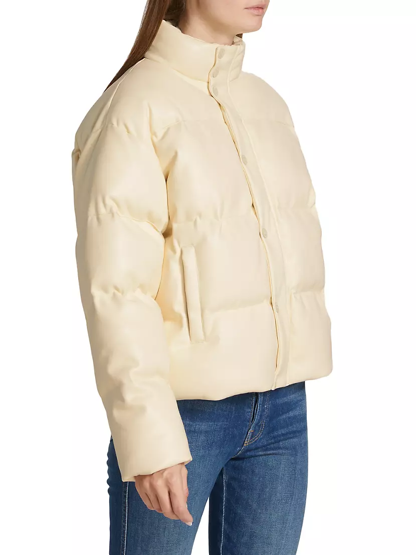 MOTHER The Drop Pillow Talk Puffer Jacket in Egret – Hampden Clothing