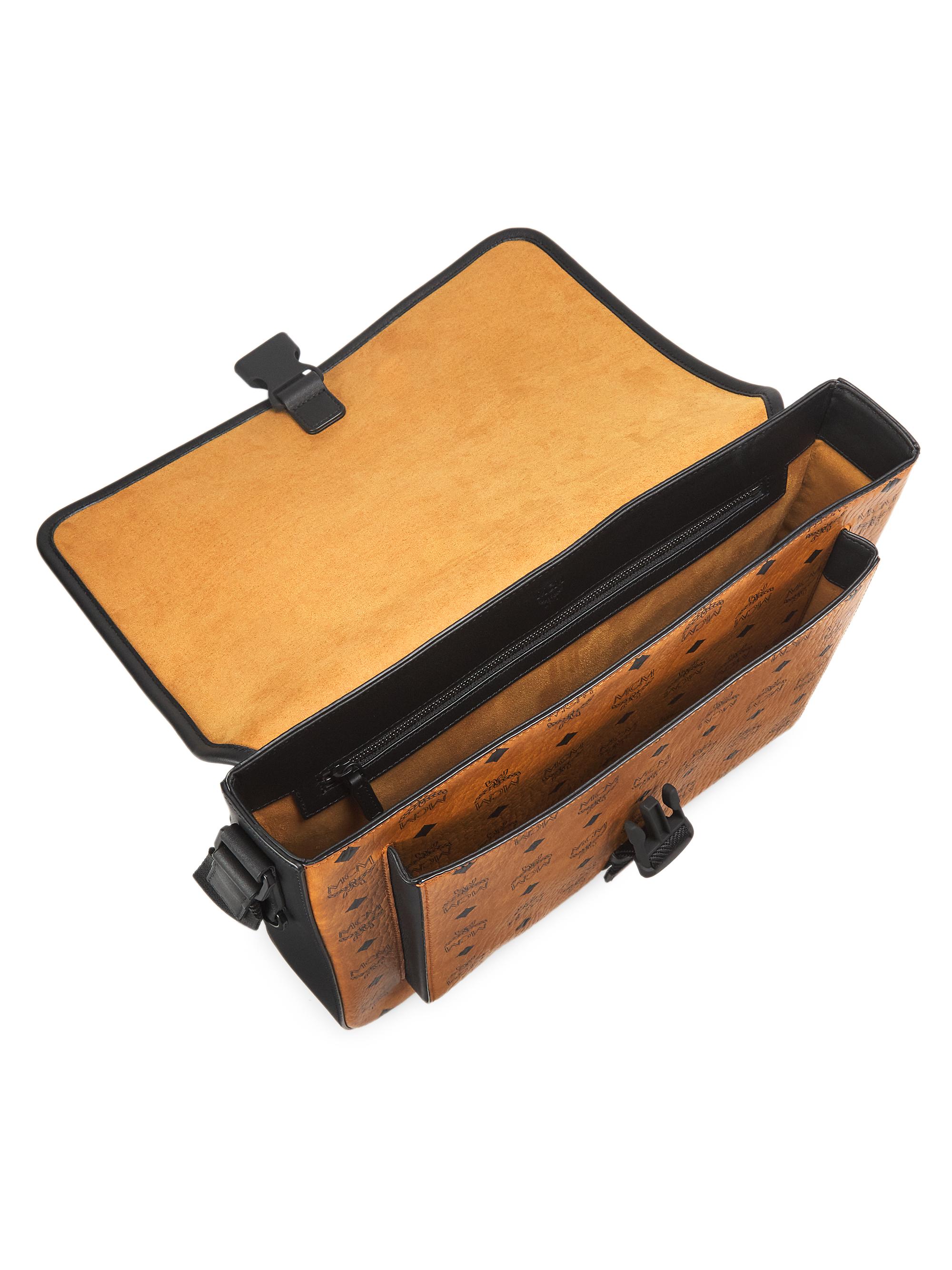 バッグ MCM Klassik Travel Messenger Bag Visetos MCM Klassik Medium Messenger Bag | Saks Fifth Avenue
