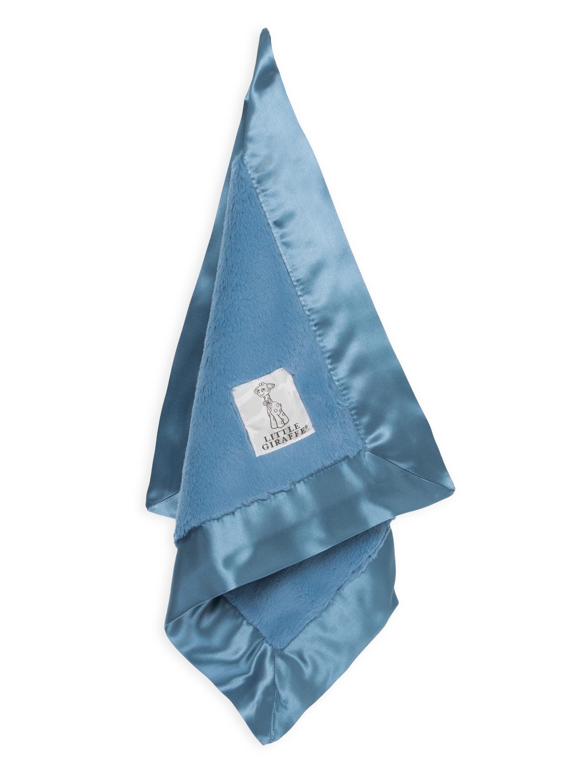 Little Giraffe Luxe Solid Blanky - Cornflower