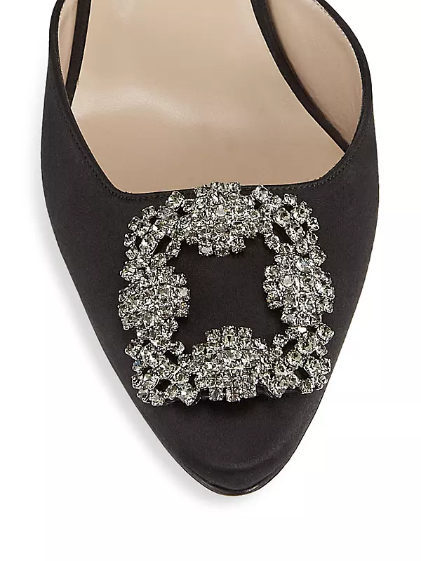 Hangisi 70MM Crystal Buckle Mules