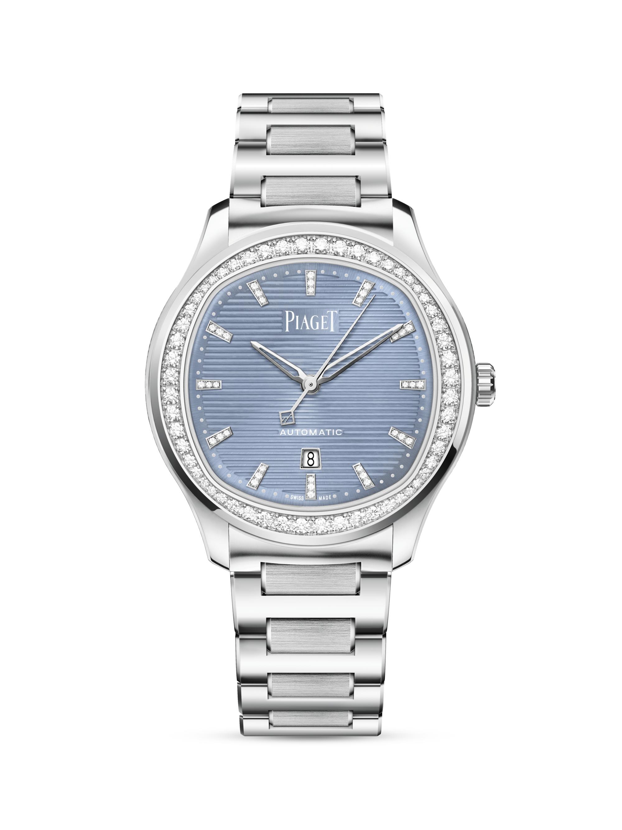 Piaget Women's Polo Stainless Steel & Diamond Date Watch - Steel