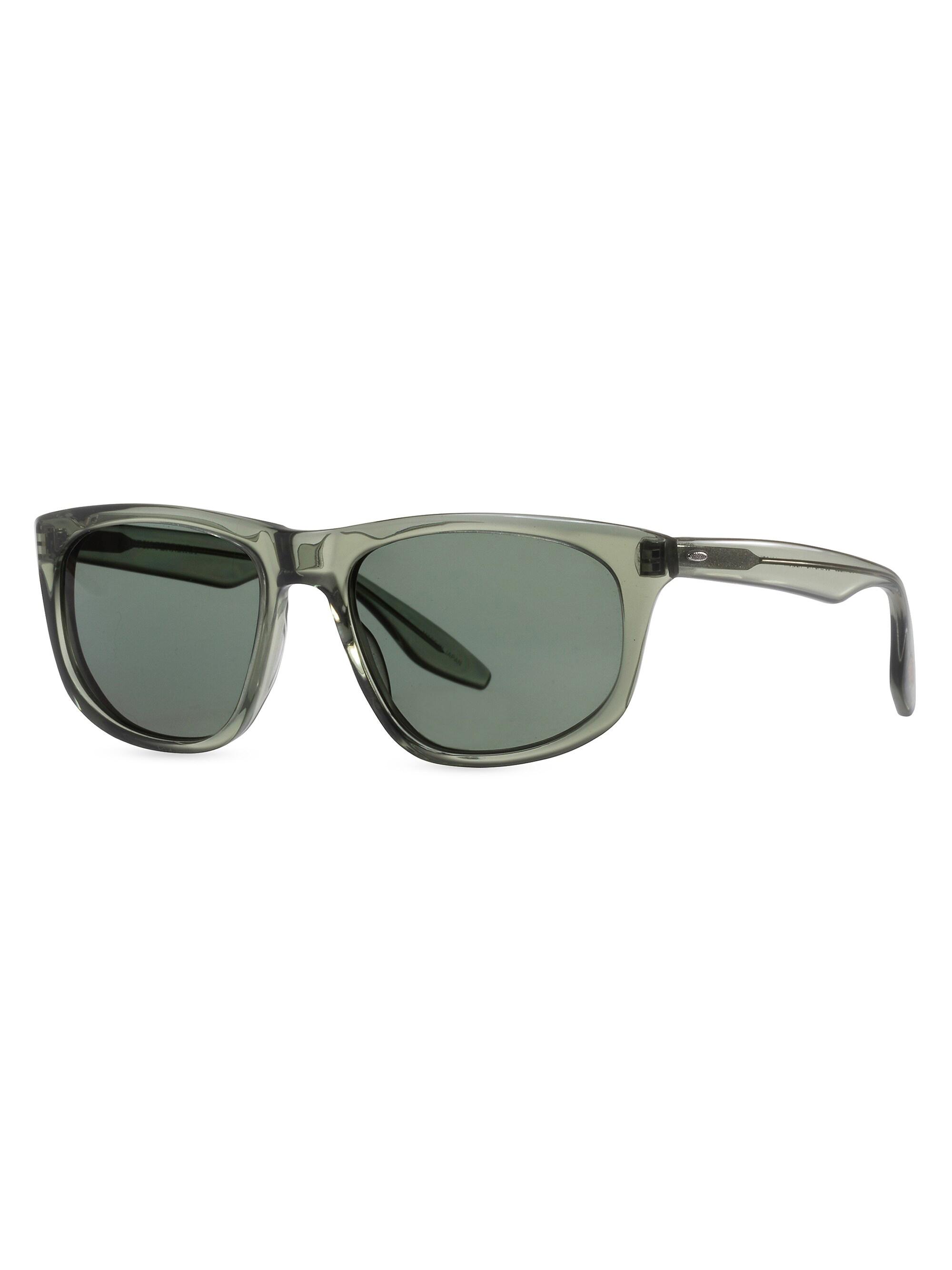 Barton Perreira Men's  X 007 Legacy Goldfinger Wrap 55MM Sunglasses - Absinthe Commando