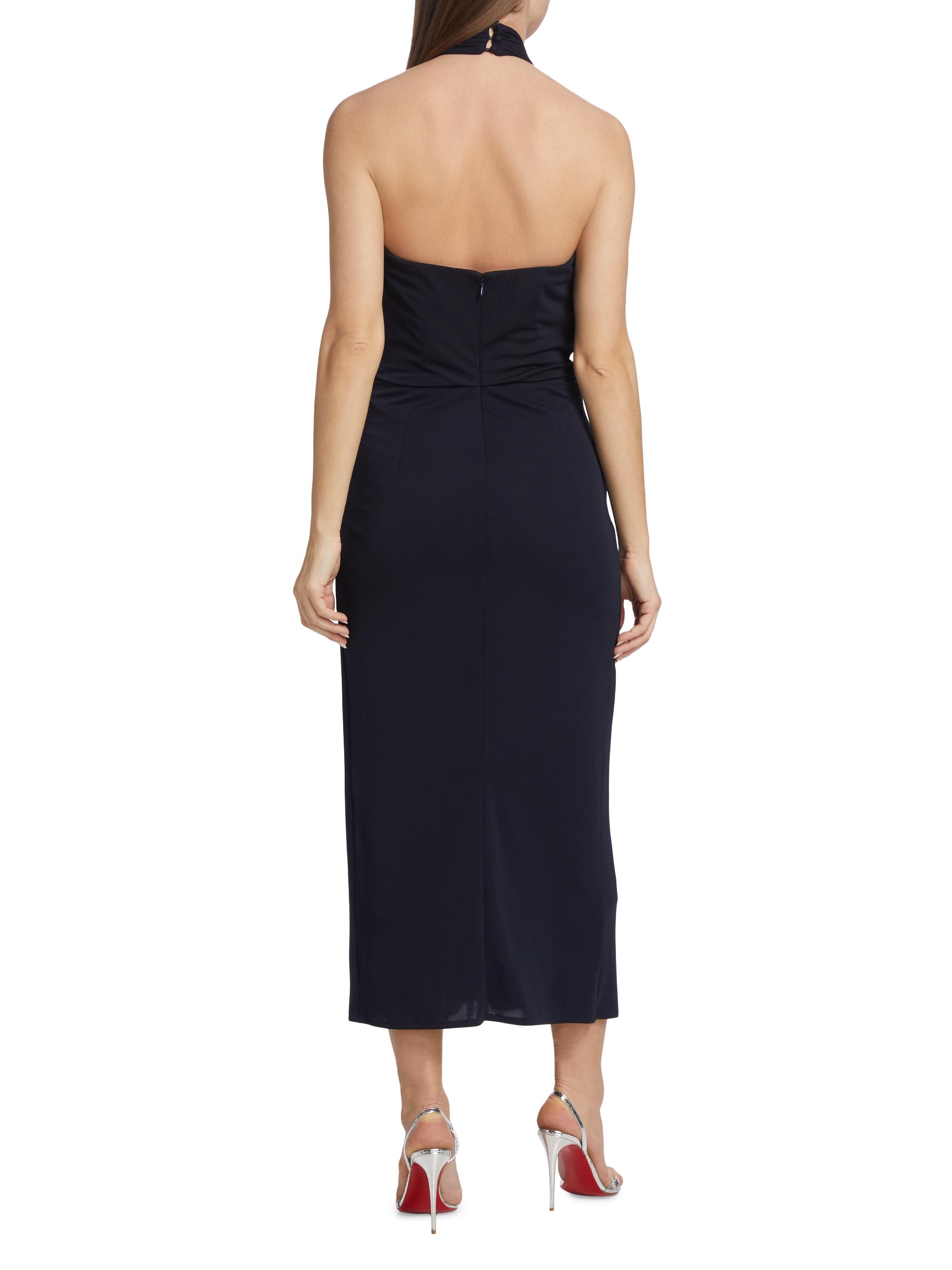 Cinq  Sept Kaily Draped Halter Maxi Dress | Saks Fifth Avenue