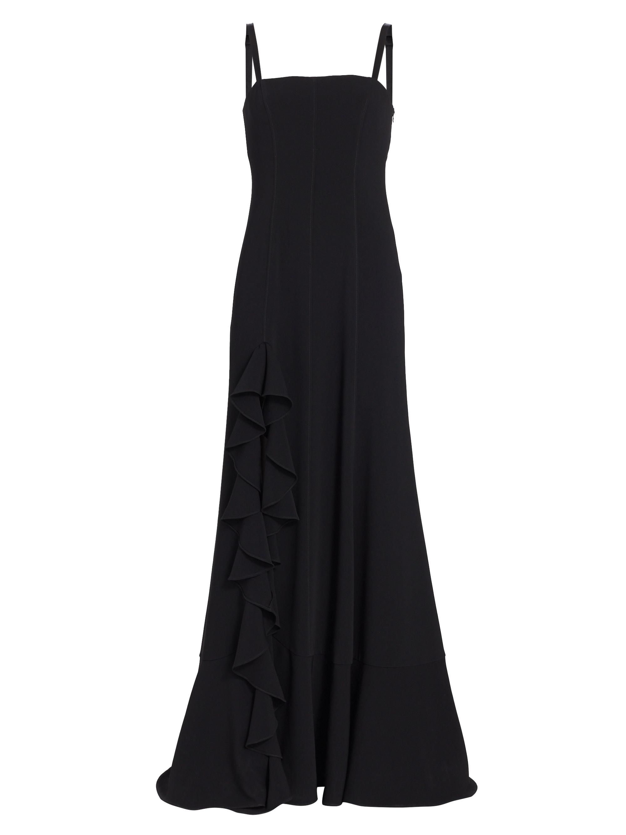CINQ A SEPT Women's Dilan Ruffle-Trim Gown - Black