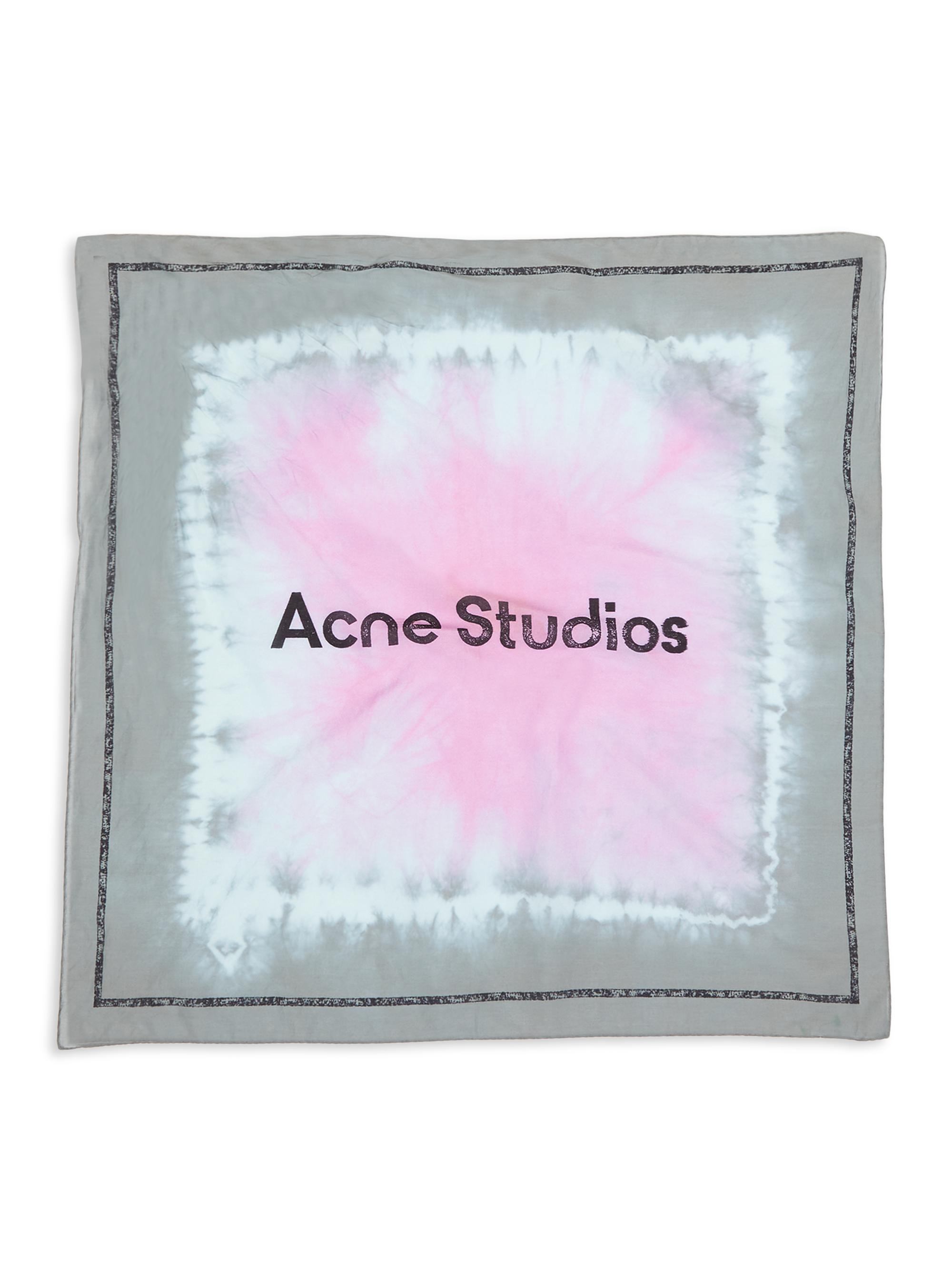 Acne Studios Women's Tie-Dye Silk Blend Scarf - Grey