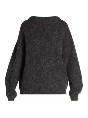 Dramatic Mohair-Blend Sweater