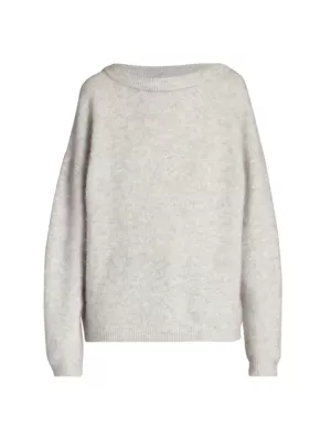 Dramatic Mohair-Blend Sweater