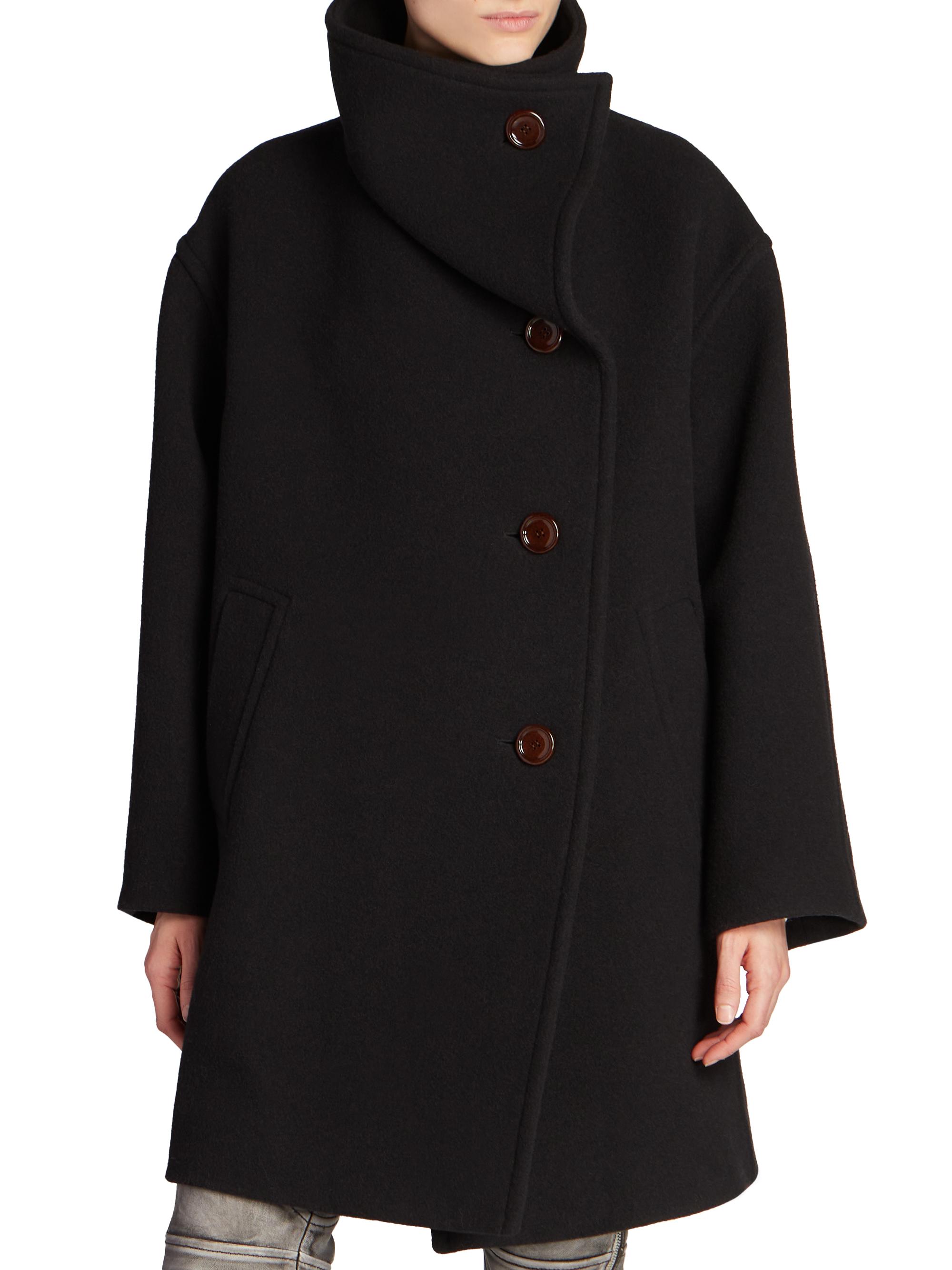 Acne Studios Oschelle Wool-Blend Coat | Saks Fifth Avenue