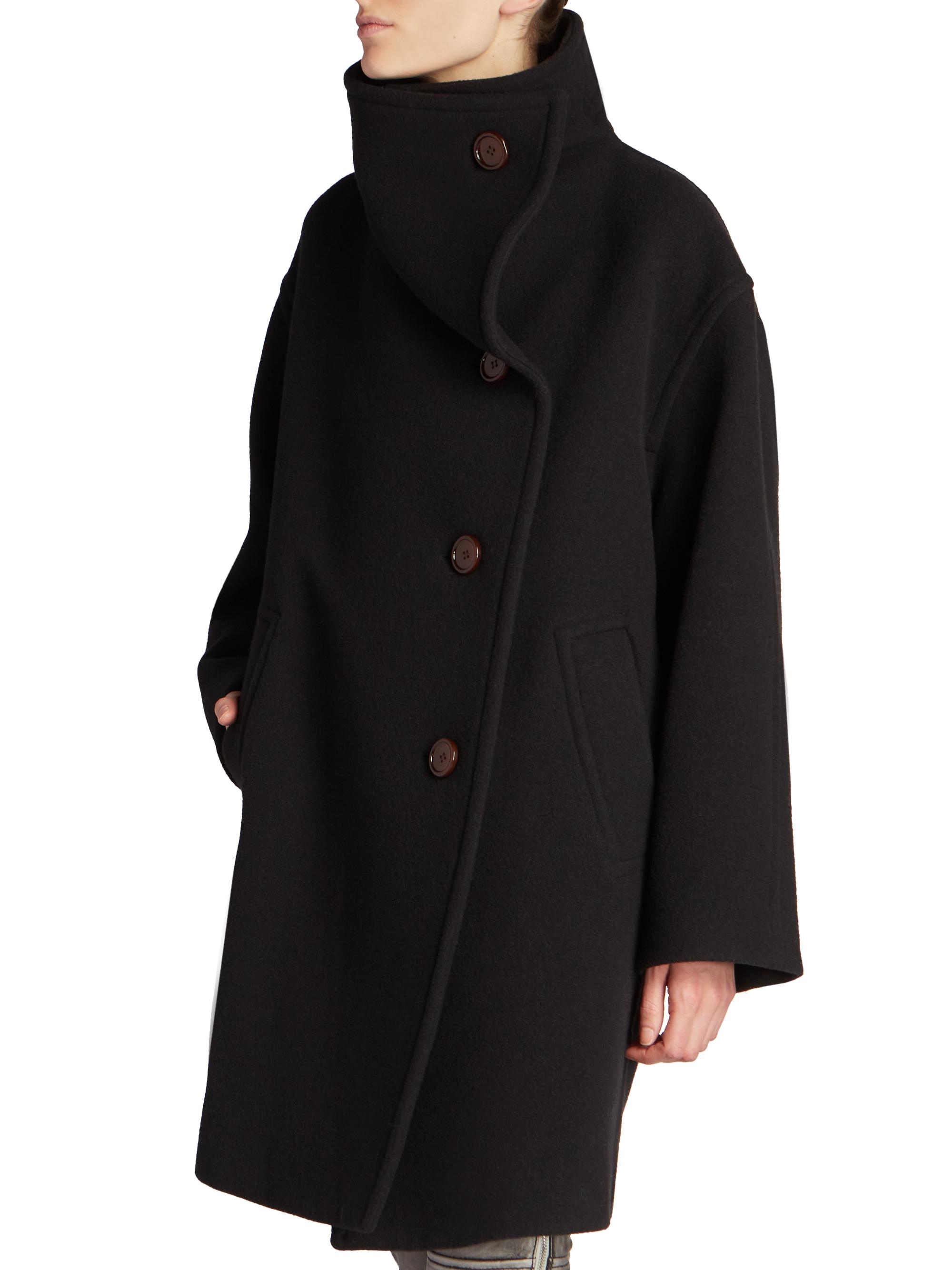 Acne Studios Oschelle Wool-Blend Coat | Saks Fifth Avenue