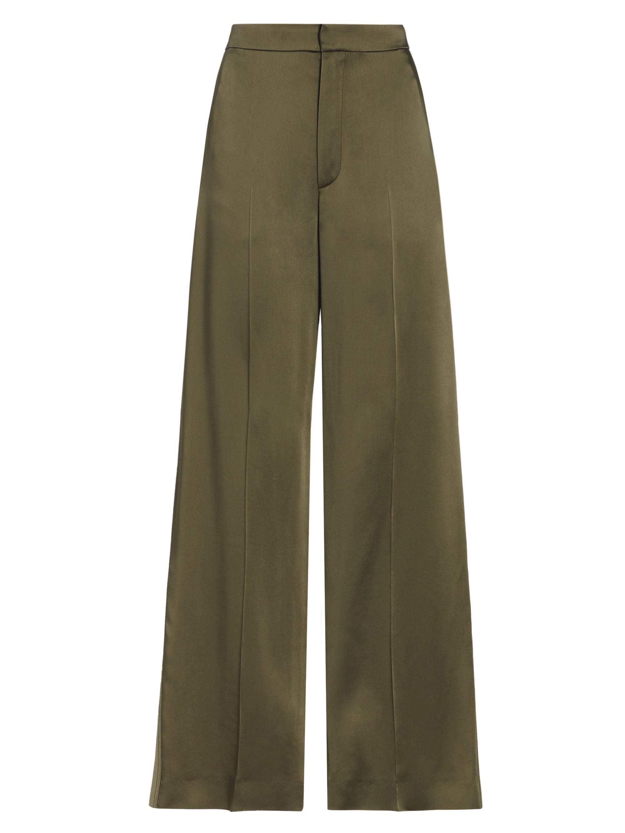 Gauchere Women's Pieced Wide-Leg Pants - Dark Olive