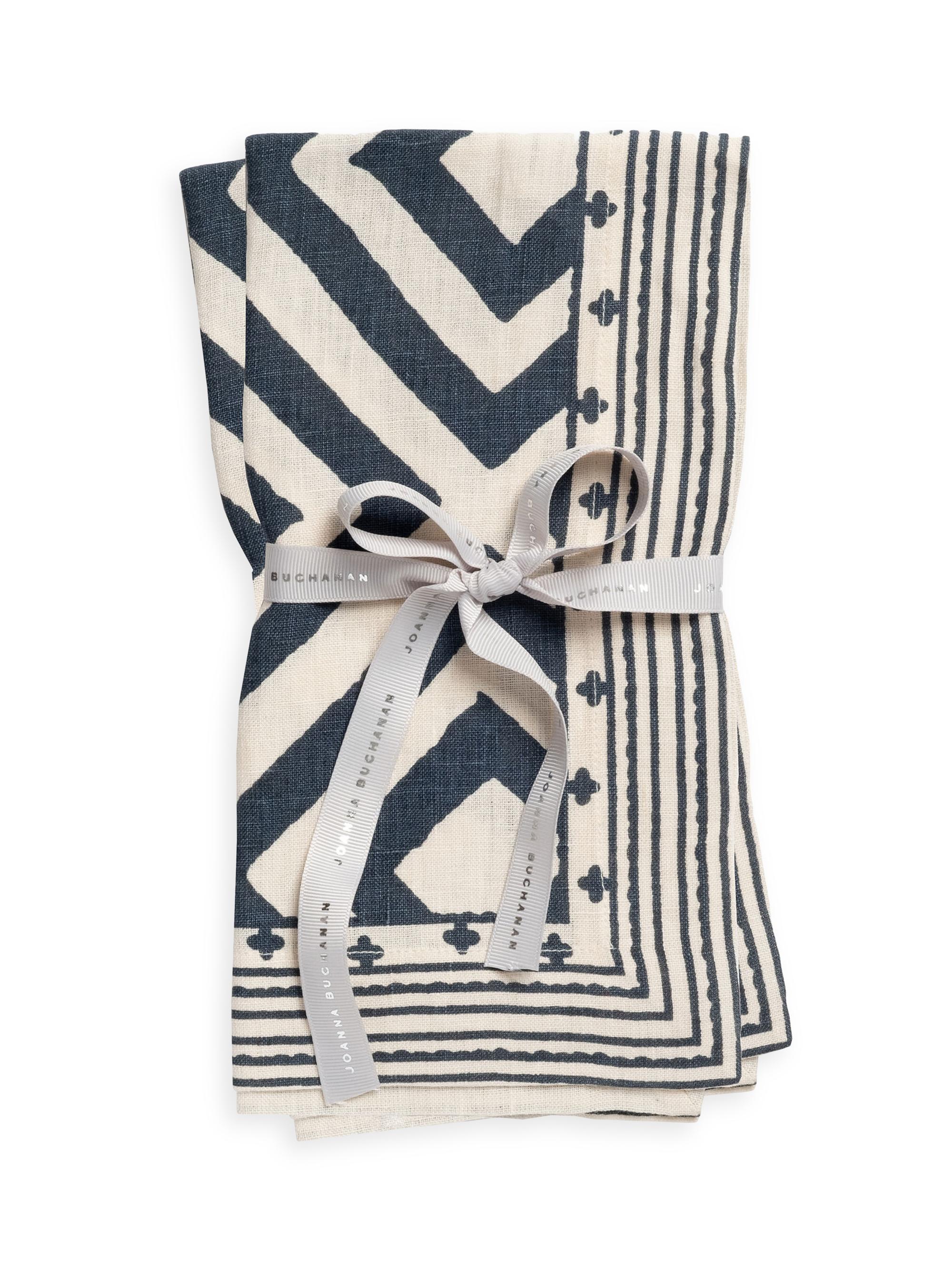 Joanna Buchanan Geo Print Napkin - Indigo