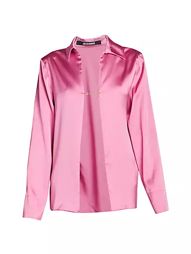 Buy SOIE Pink Womens Embellished Casual Shirt