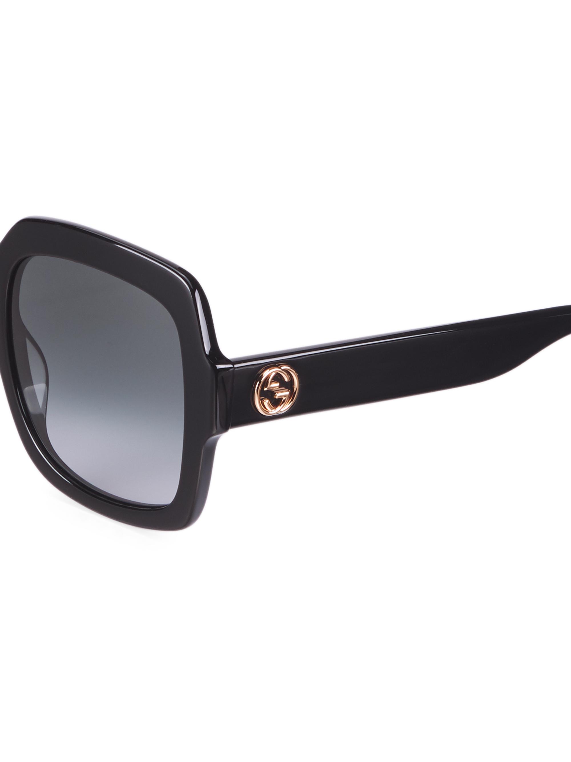Gucci 54MM Square Sunglasses | Saks Fifth Avenue