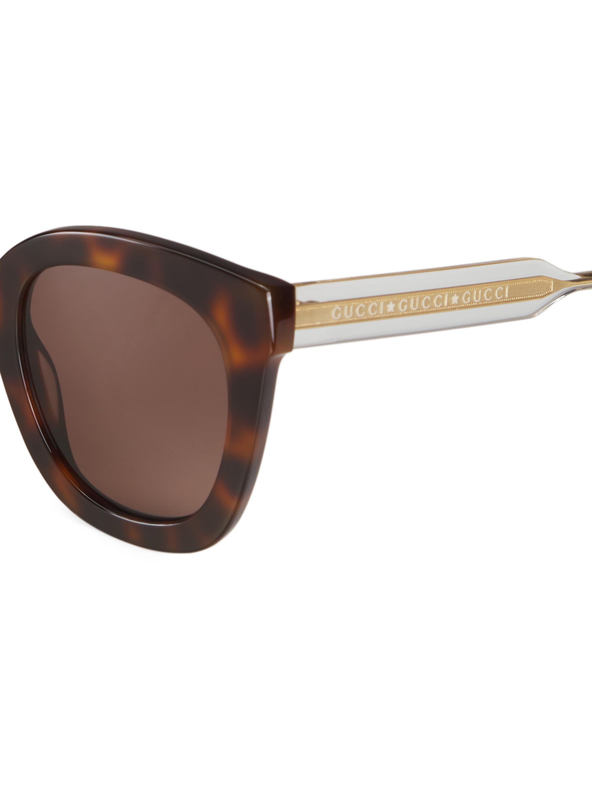 たく|Gucci - GG0586S - ACETATE - HAVANA Gucci 51MM Cat-Eye Sunglasses | Saks Fifth Avenue
