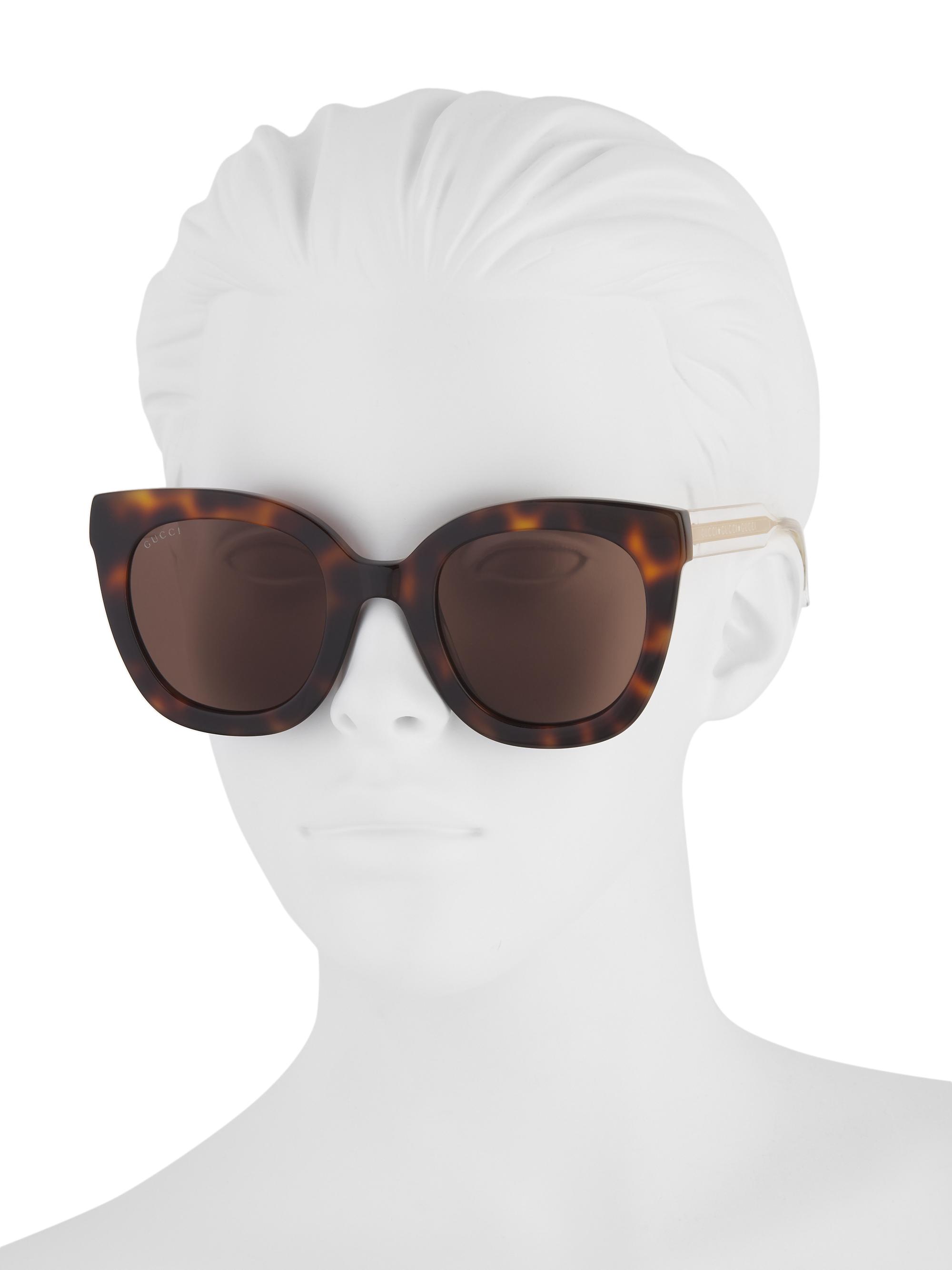 Gucci 51MM Cat-Eye Sunglasses | Saks Fifth Avenue