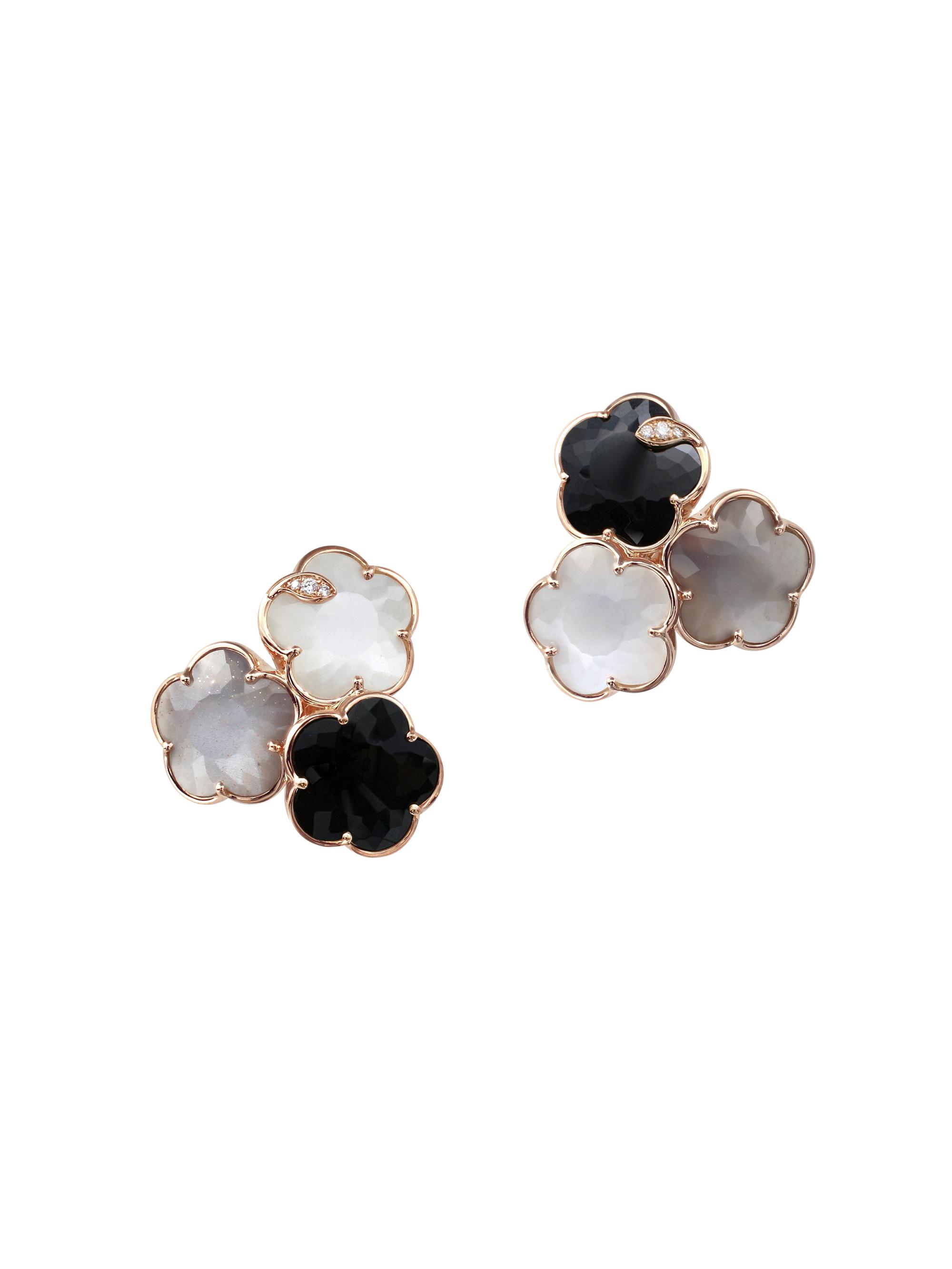 Pasquale Bruni Women's Bouquet Lunaire 18K Rose Gold & Multi-Gemstone Floral Stud Earrings - Pink Gold