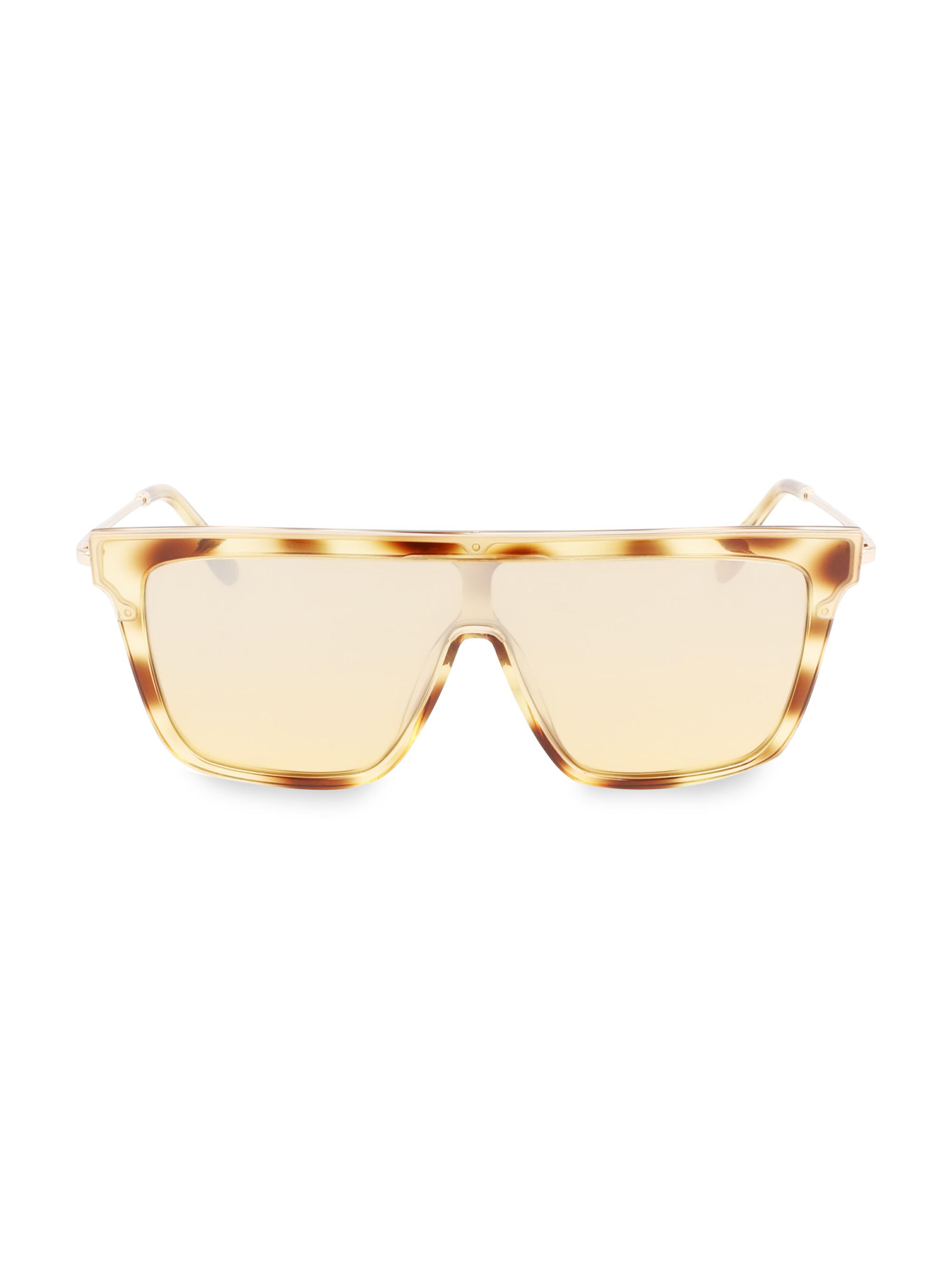 Victoria Beckham Women's Runway 53MM Shield Sunglasses - Havana