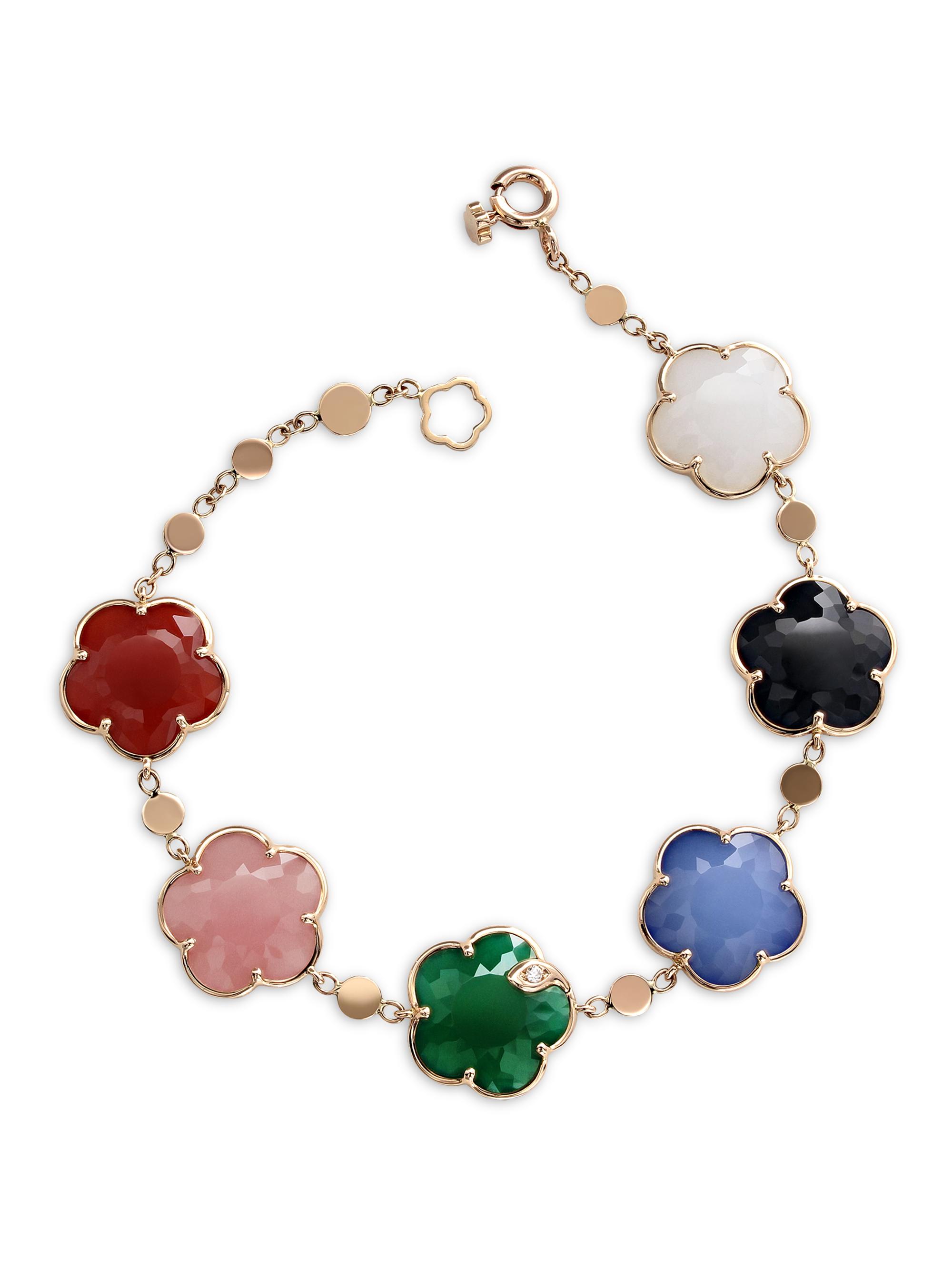 Pasquale Bruni Women's Petit Joli 18K Rose Gold & Multi-Gemstone Bracelet