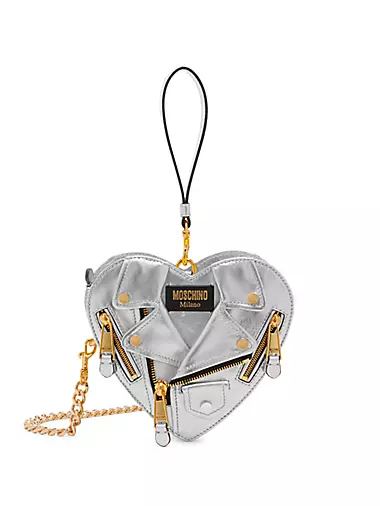 Grey Carhartt WIP Essentials Side Bag, Love Moschino Embossed Heart Logo  Drawstring Chain Shoulder Bag