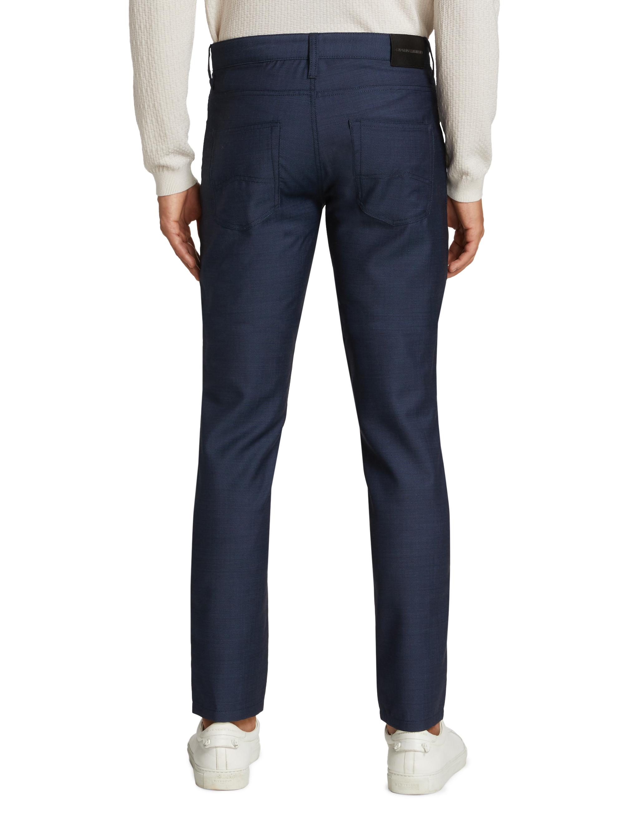 Emporio Armani Five-Pocket Wool Pants | Saks Fifth Avenue
