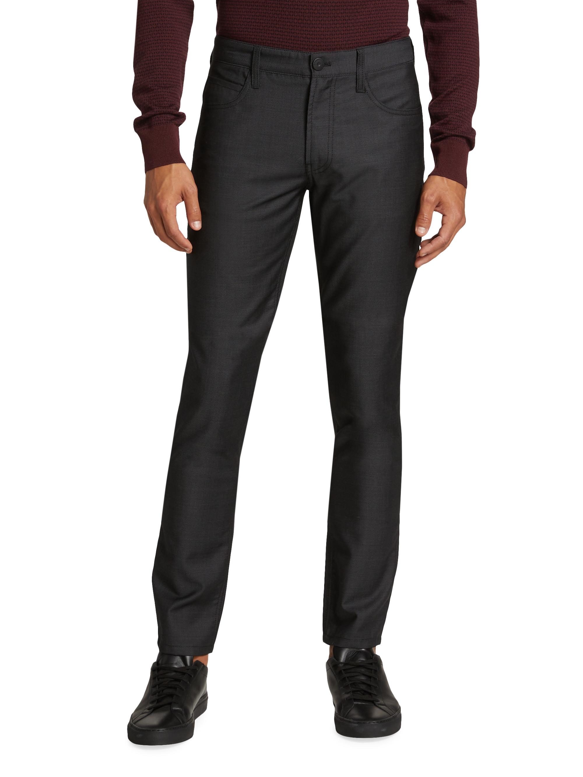 Emporio Armani Five-Pocket Wool Pants | Saks Fifth Avenue
