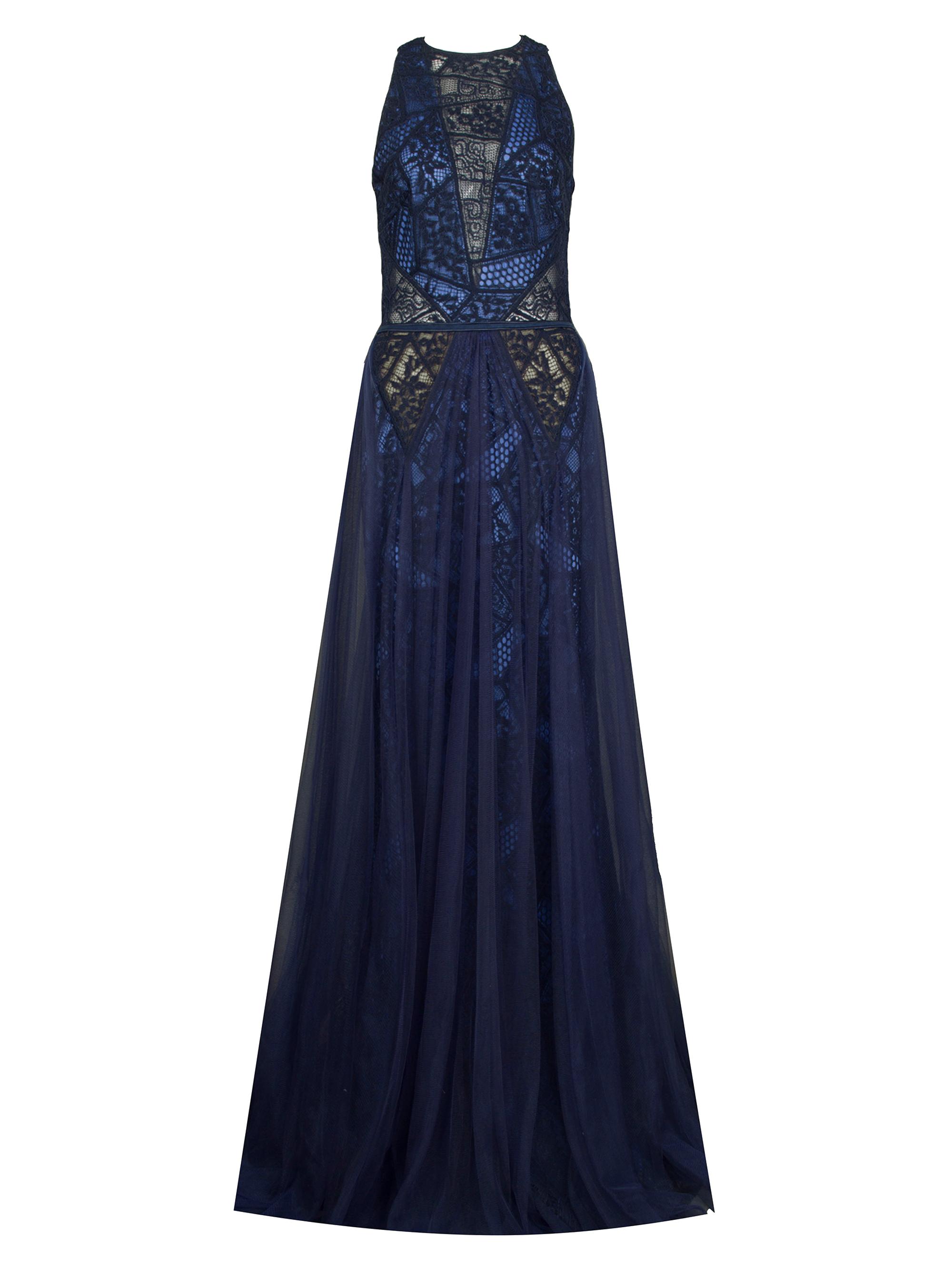 Tadashi Shoji One-Shoulder Flower Detail Crepe Gown | Saks Fifth