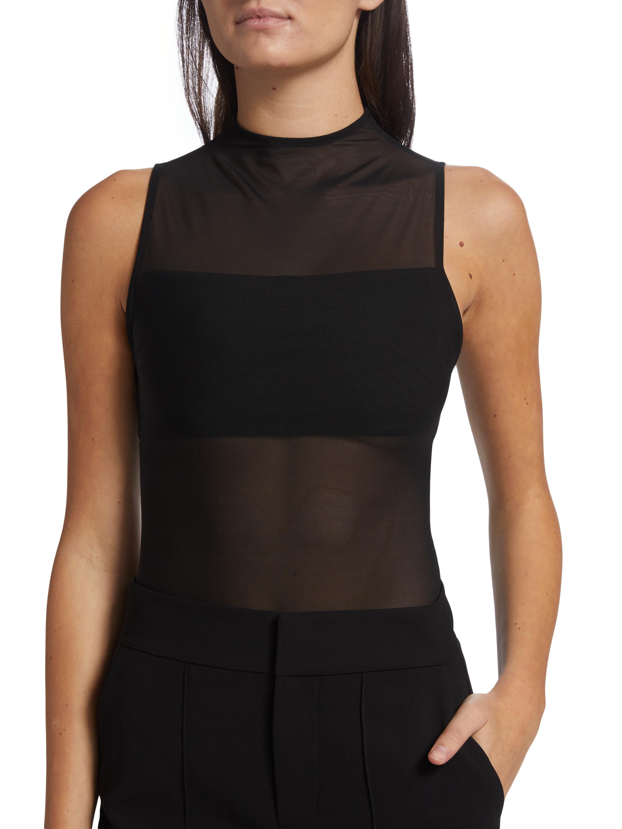 トップス fetico mesh knit halter neck bodysuit FETICO MESH KNIT HALTER-NECK BODYSUIT