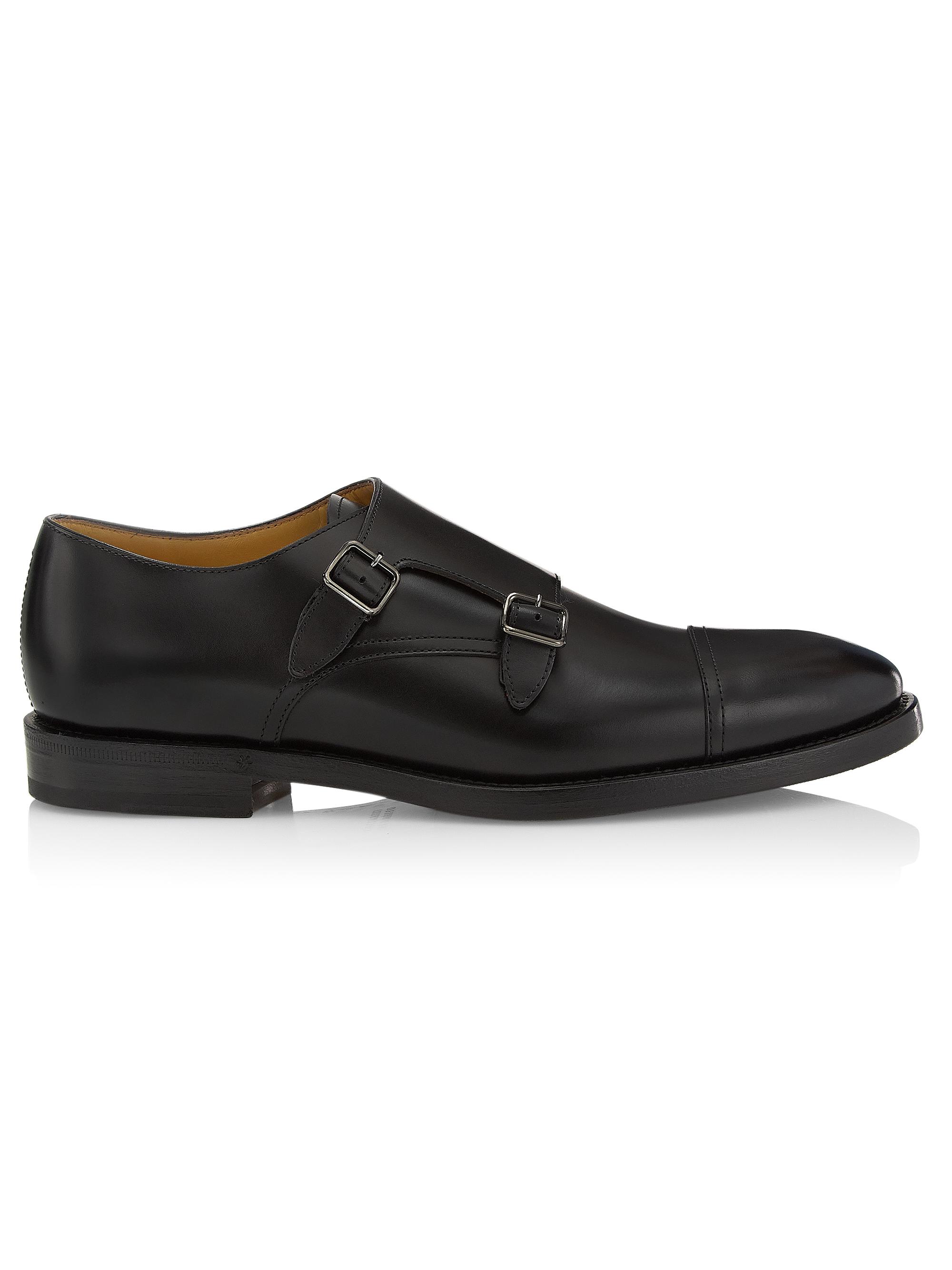 Brunello Cucinelli Men's Buckle Oxford Loafers - Black