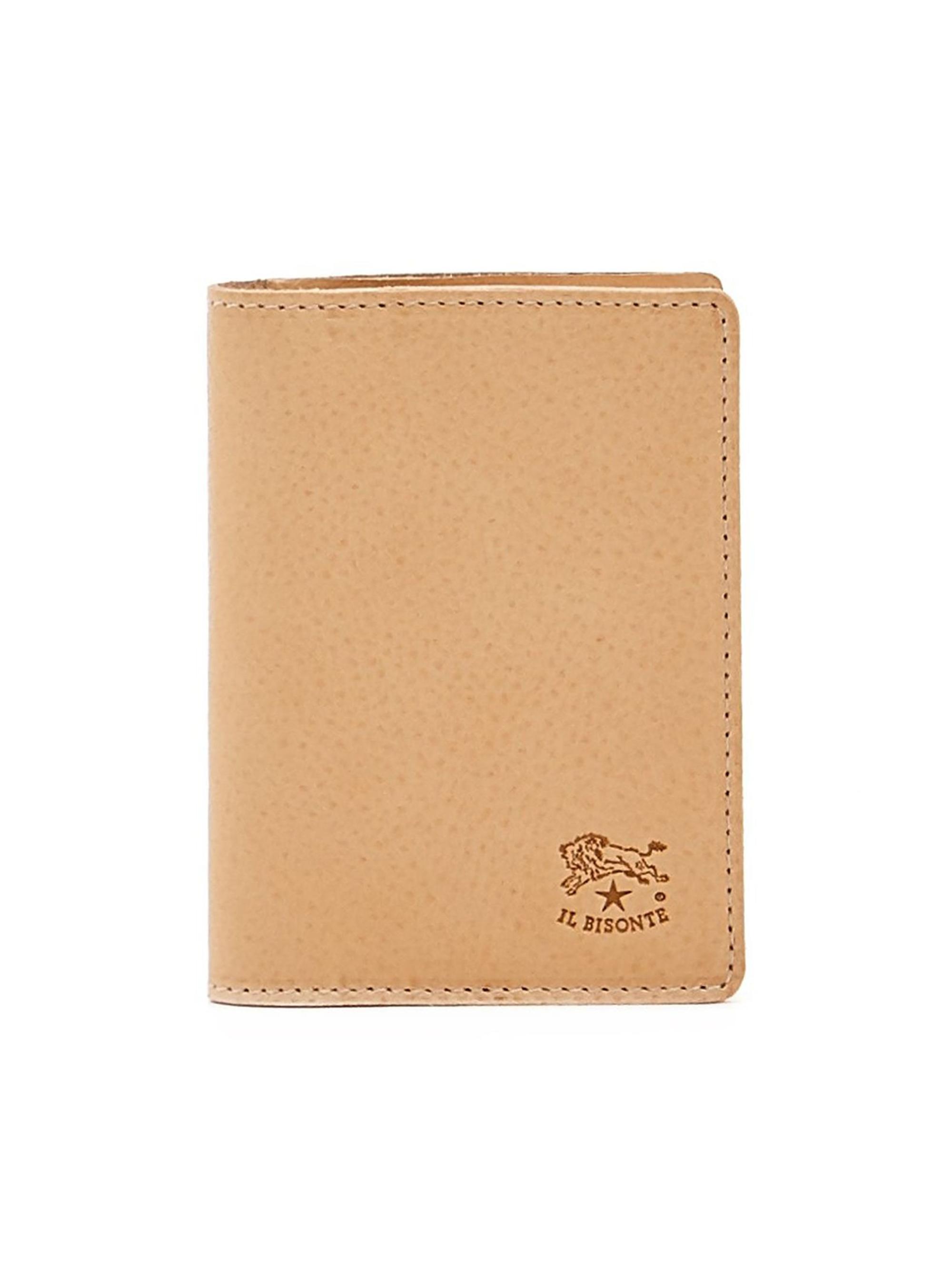 Il Bisonte Women's Classic Leather Bi-Fold Card Case - Natural