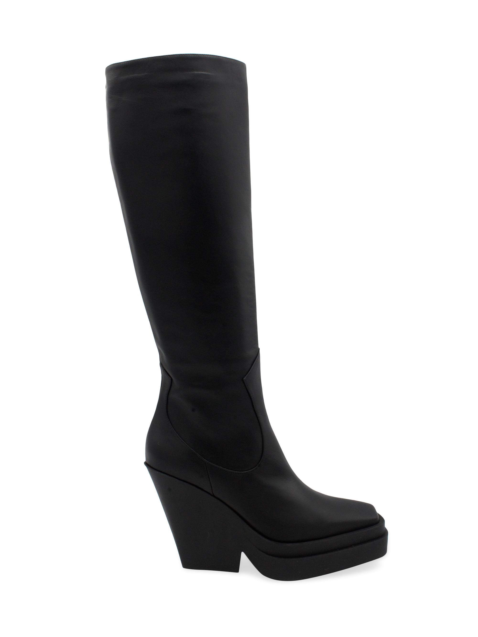 Gia Borghini Texan Leather Platform Knee-High Boots | Saks Fifth