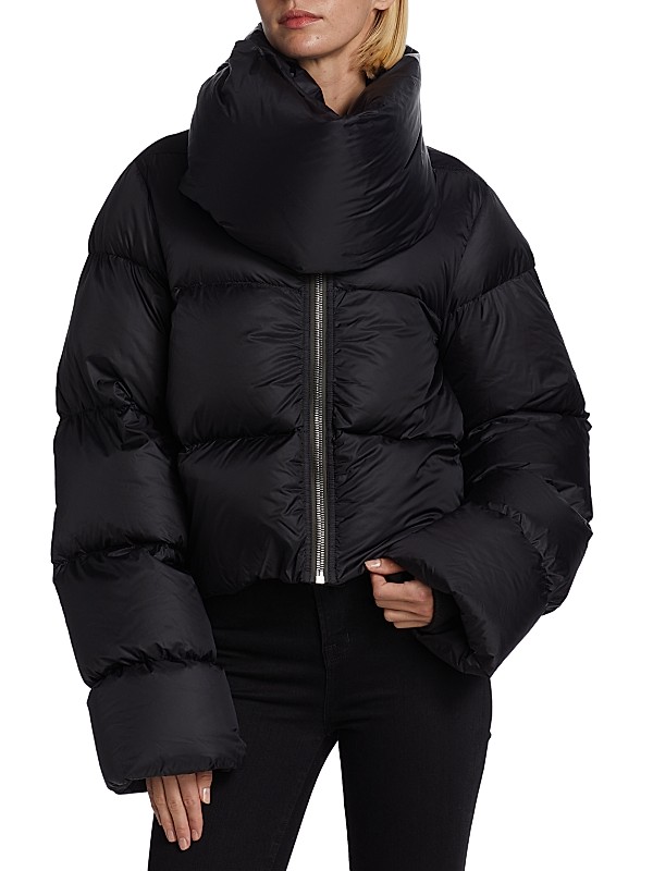 Shop Rick Owens Funnel-Neck Down Jacket | Saks Fifth Avenue Shop Rick Owens Funnel-Neck Down Jacket | Saks Fifth Avenue