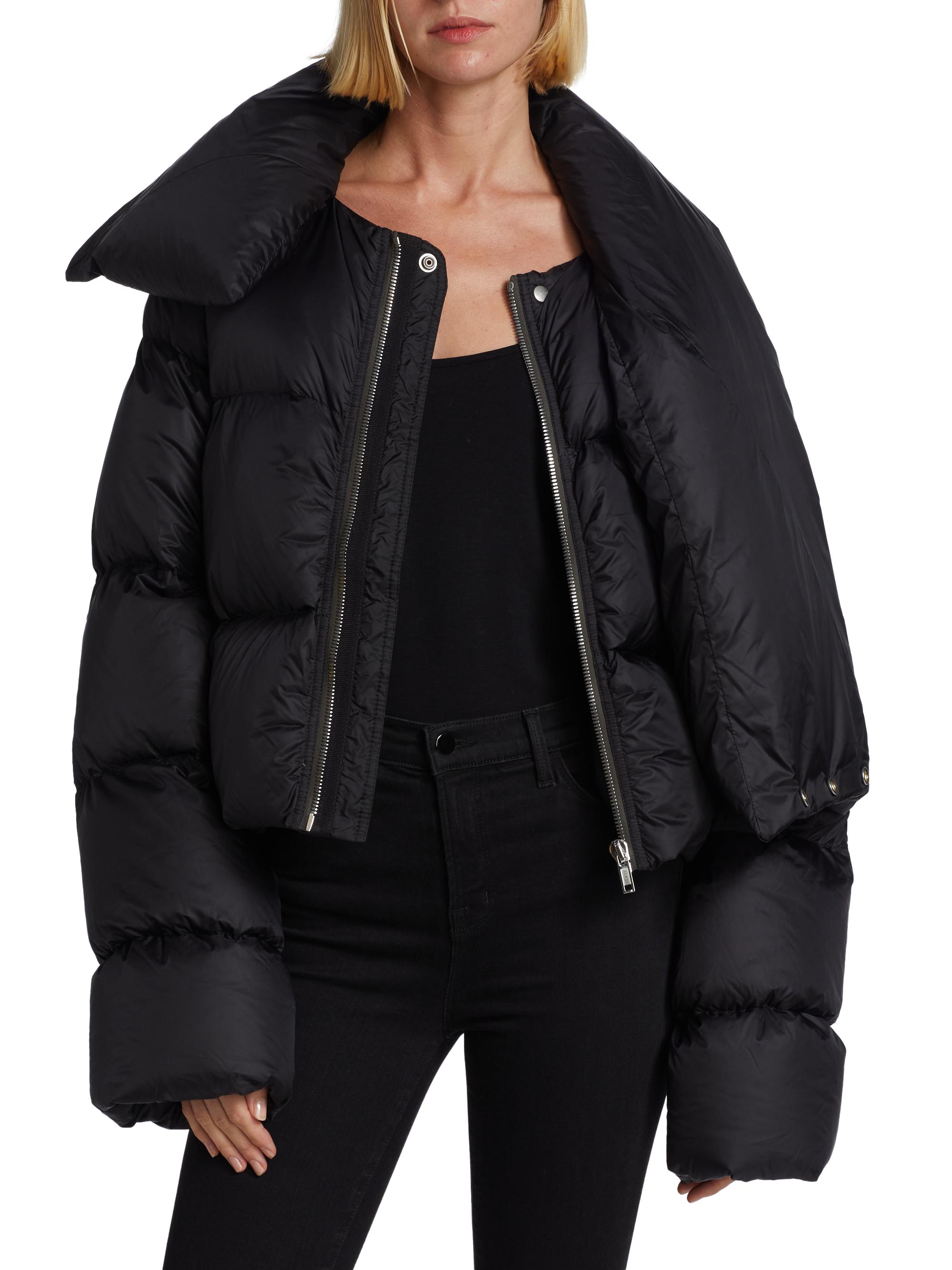 Shop Rick Owens Funnel-Neck Down Jacket | Saks Fifth Avenue