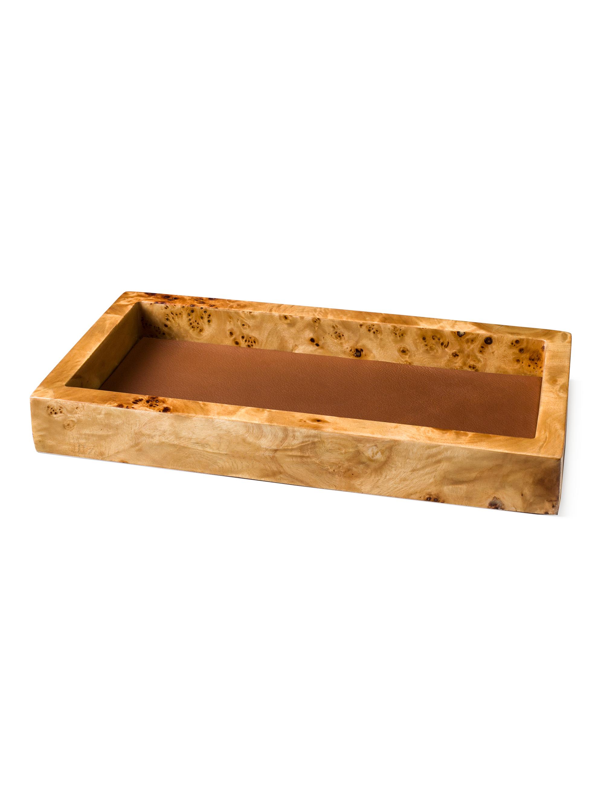 Ladorada Burl Veneer Valet Tray
