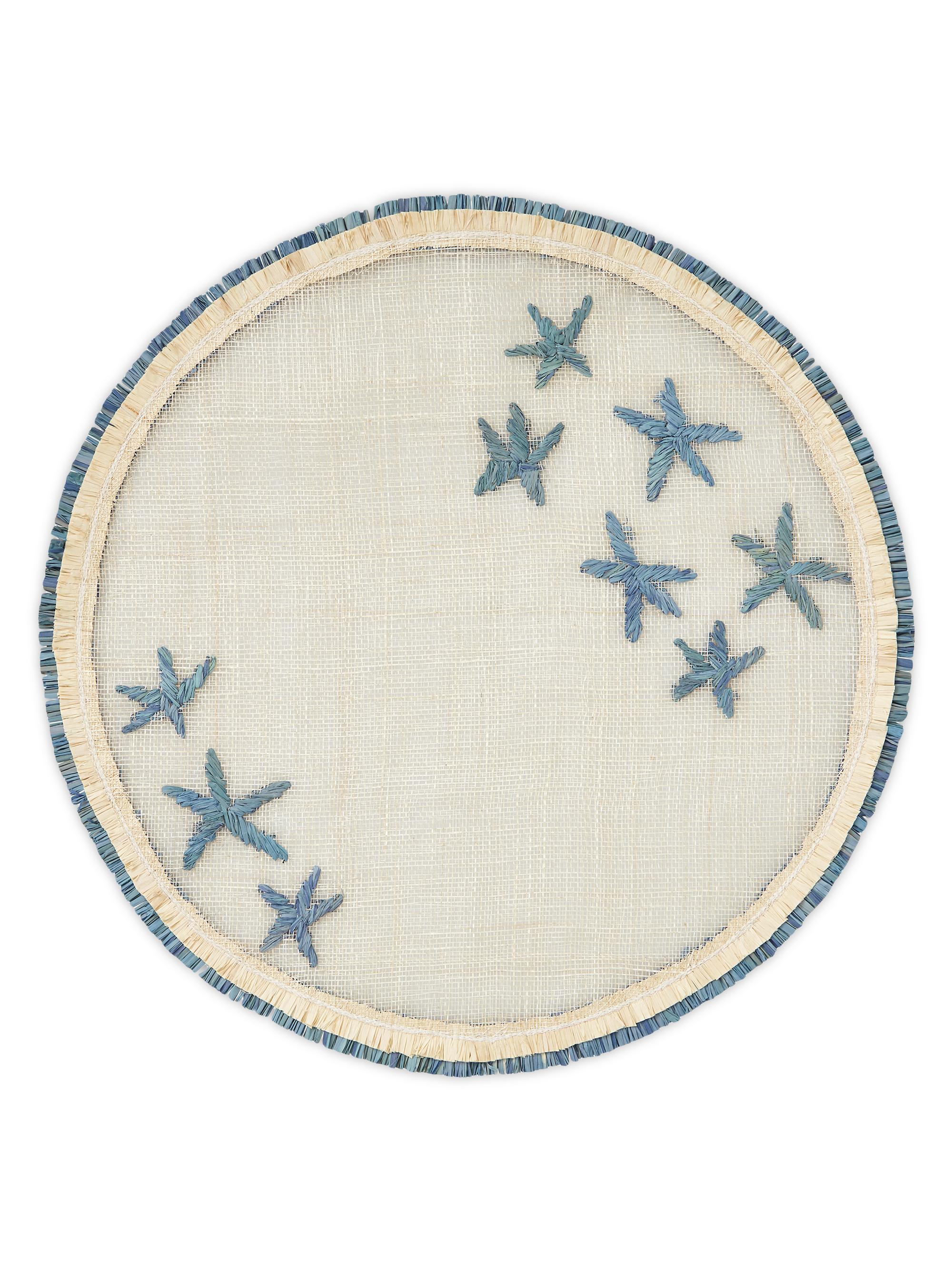 Joanna Buchanan Star 4-Piece Straw Placemat Set