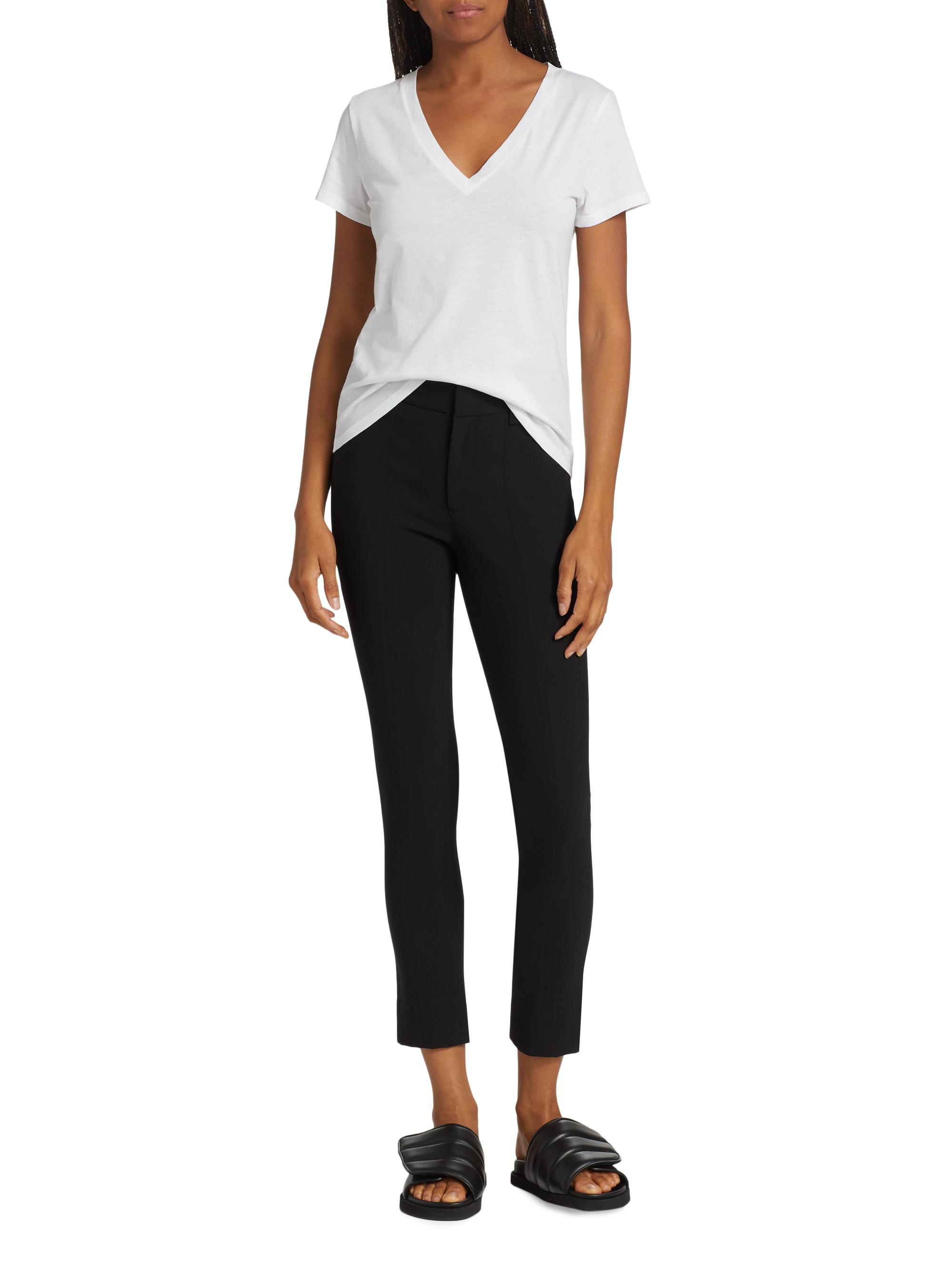 Vince High-Waisted Ankle-Crop Cigarette Pants
