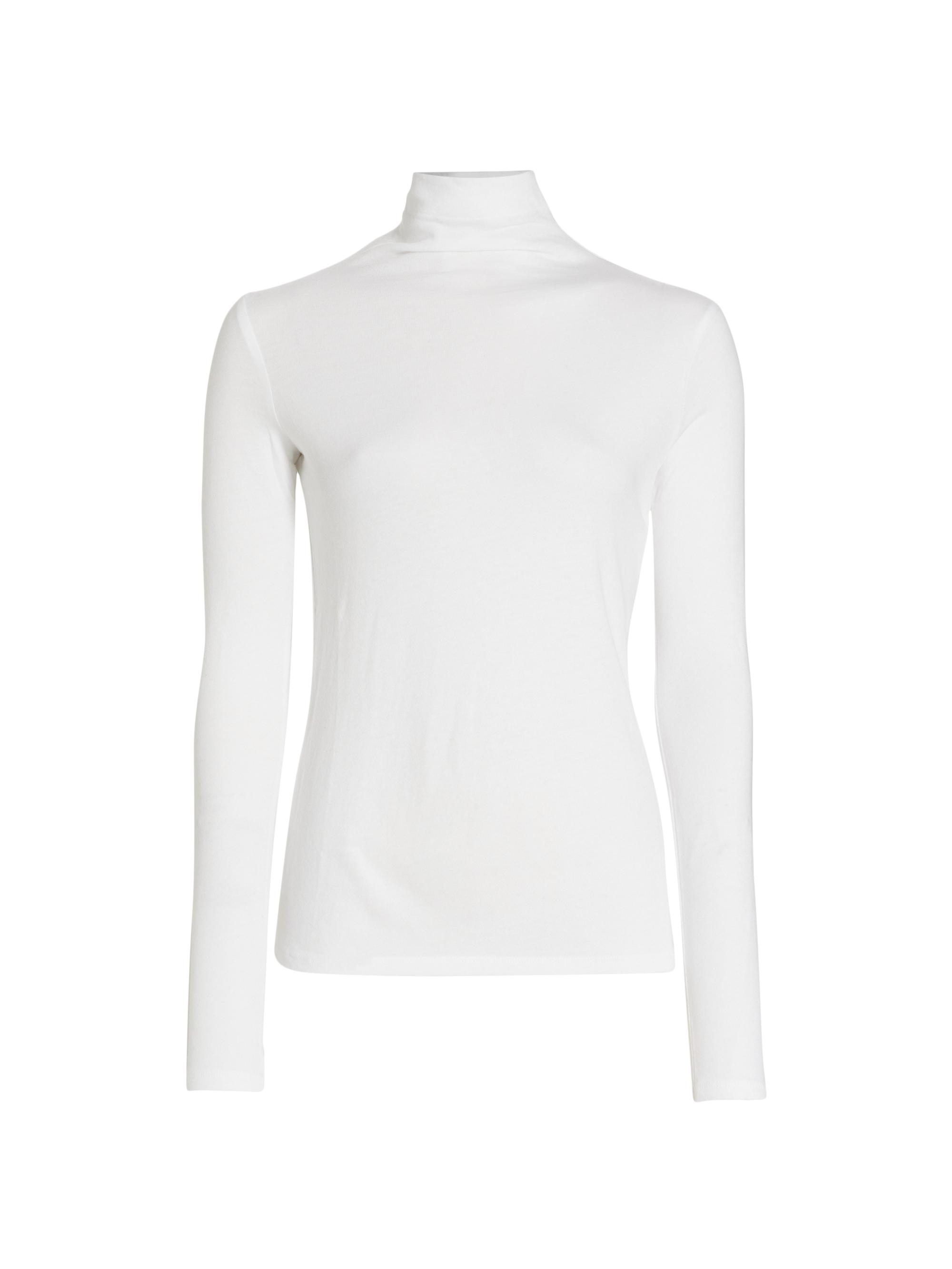 Vince Women's Essential Turtleneck Sweater - Optic White