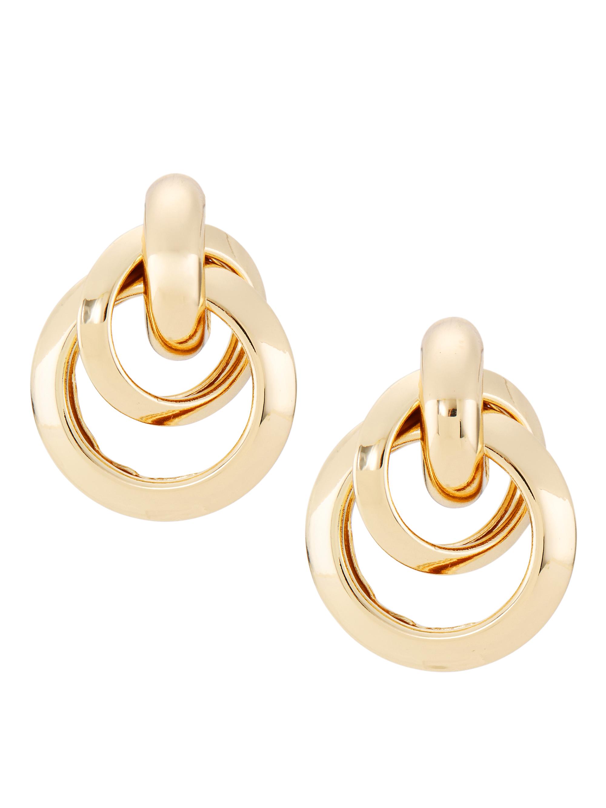 Kenneth Jay Lane Women's Love Knot 18K Gold-Plated Earrings - Polished Gold