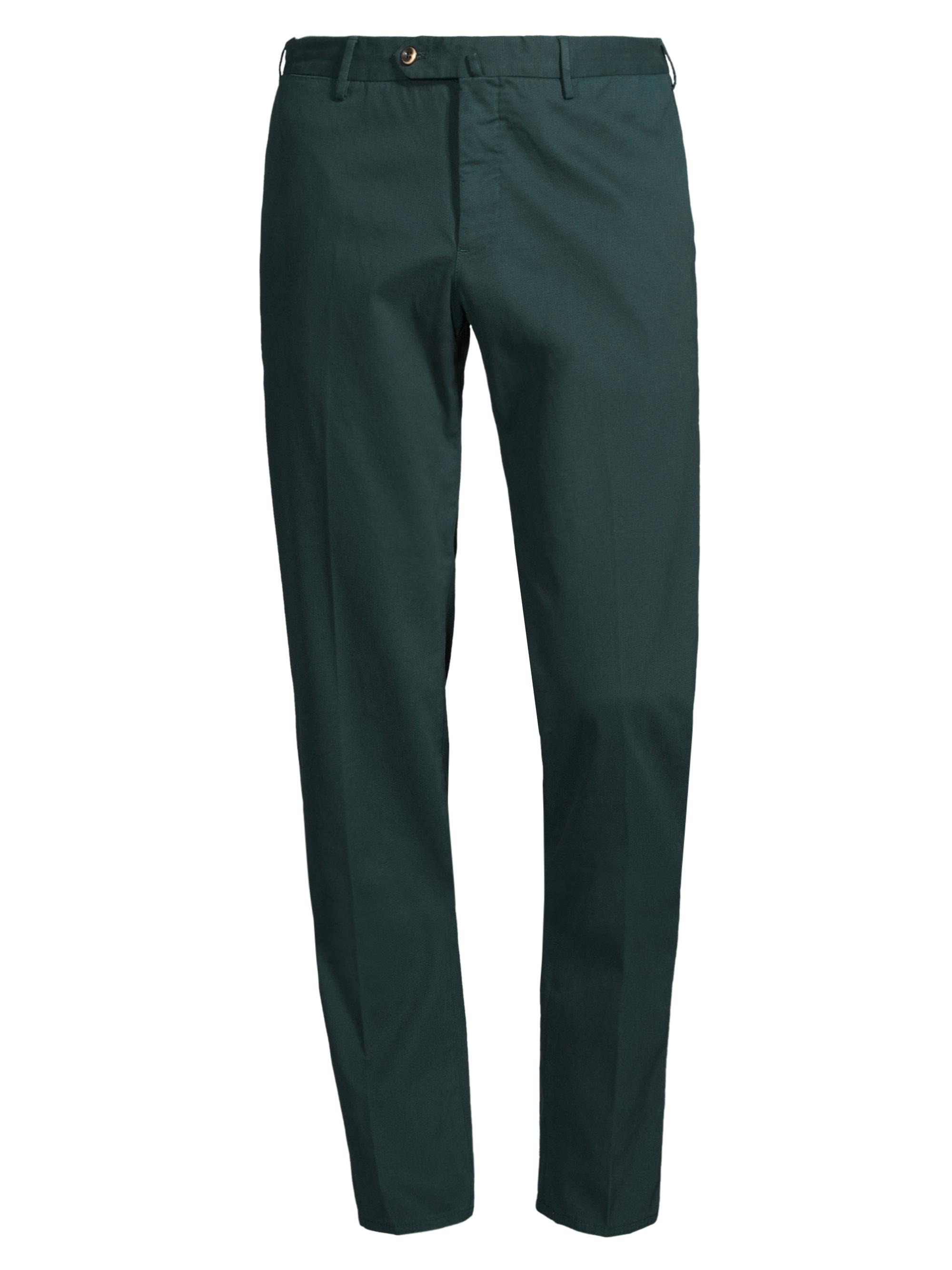 PT Torino Men's Modern Seat Stretch-Twill Slim-Fit Trousers - Dark Ocean Teal